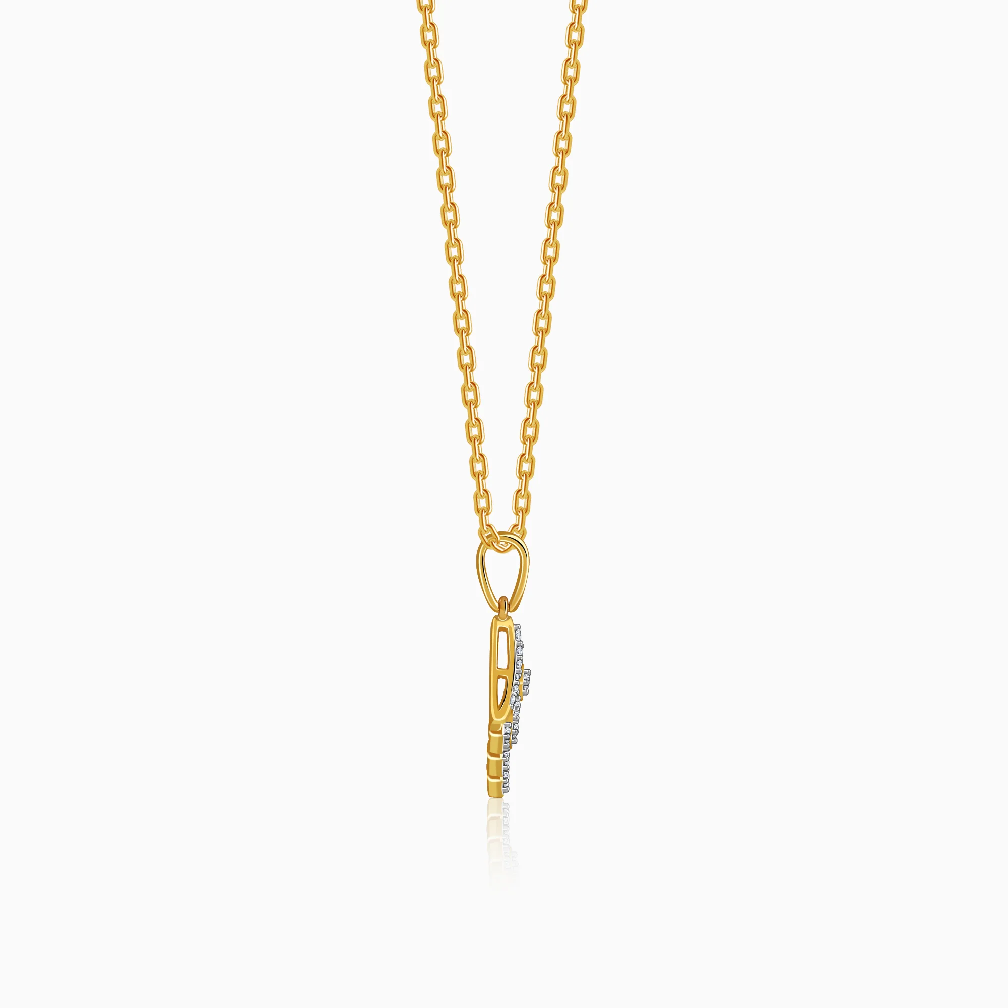 Gold Equinox Lab Grown Diamond Pendant - Image 5