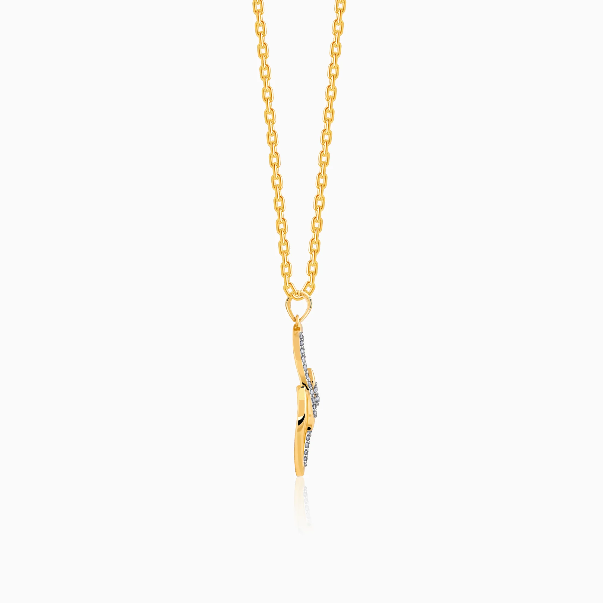 Gold Eternal Spark Diamond Pendant - Image 5