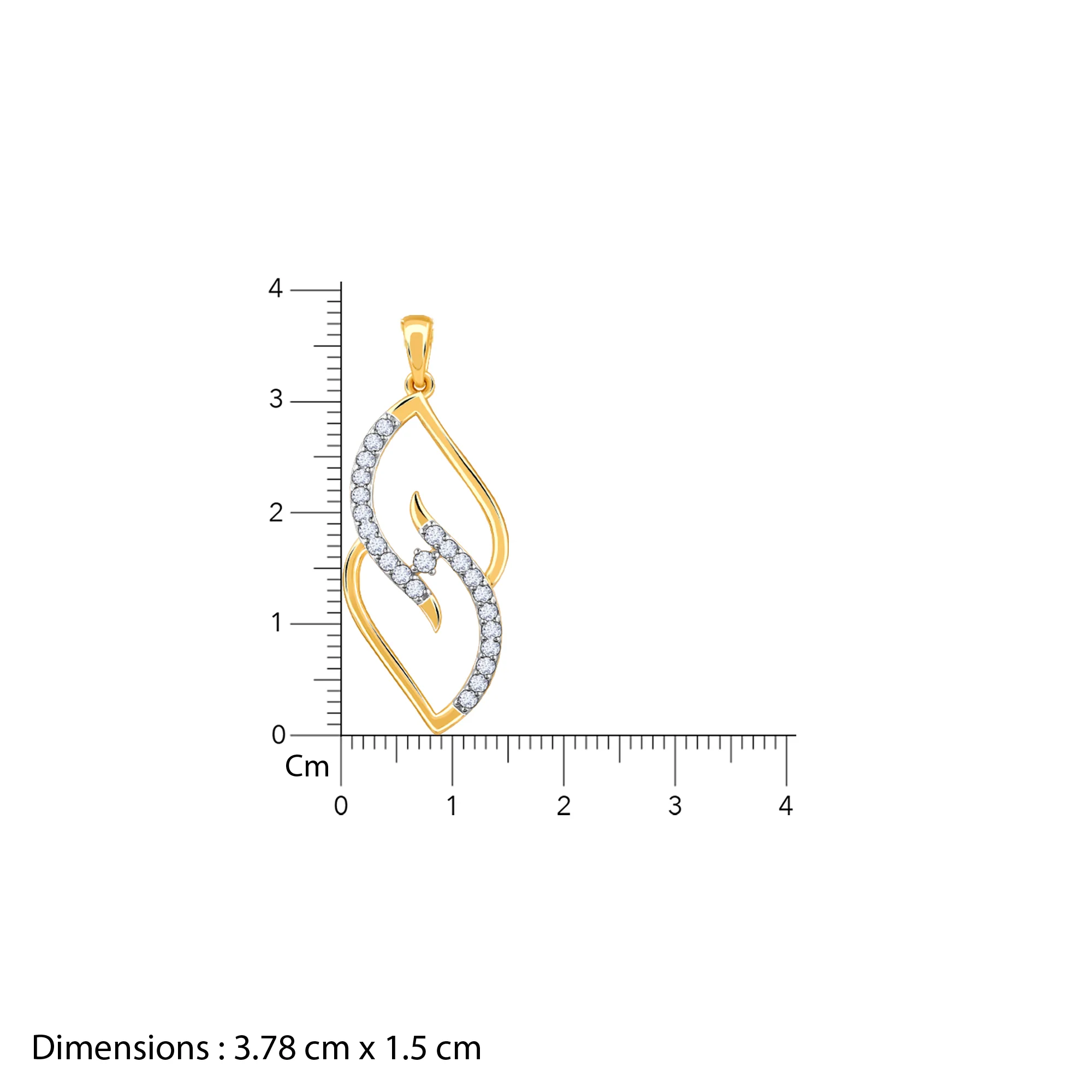 Gold Eternal Spark Diamond Pendant - Image 6