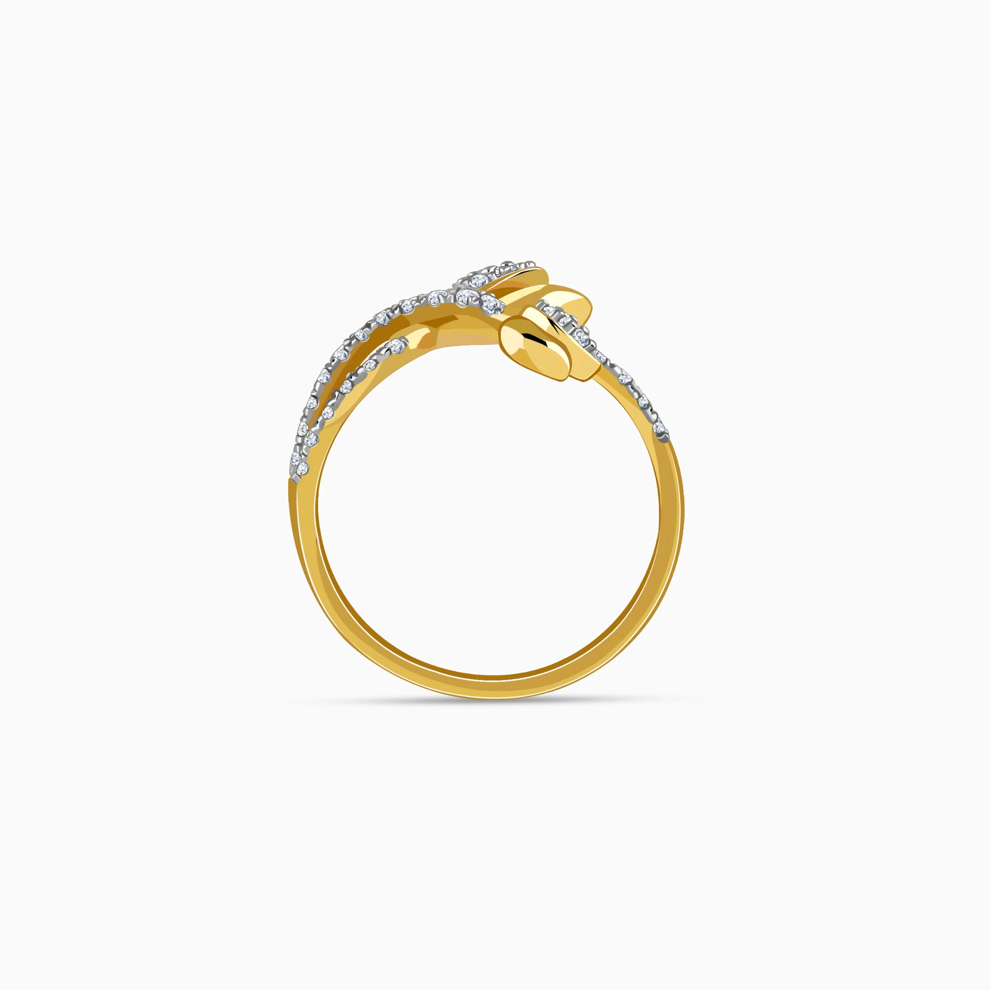Gold Ever Rose Trail Lab Grown Diamond Ring (Size 12) - Image 5