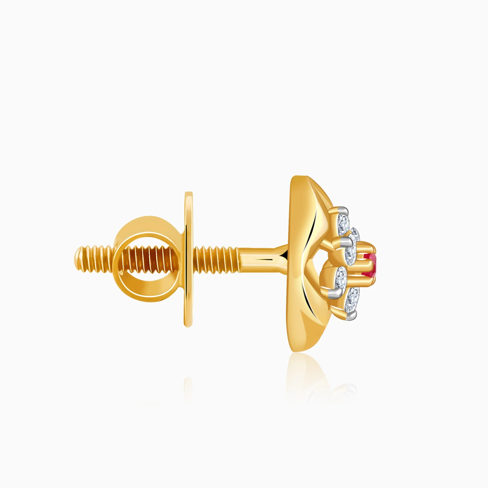 Gold Everbloom Lab Grown Diamond Studs - Image 5