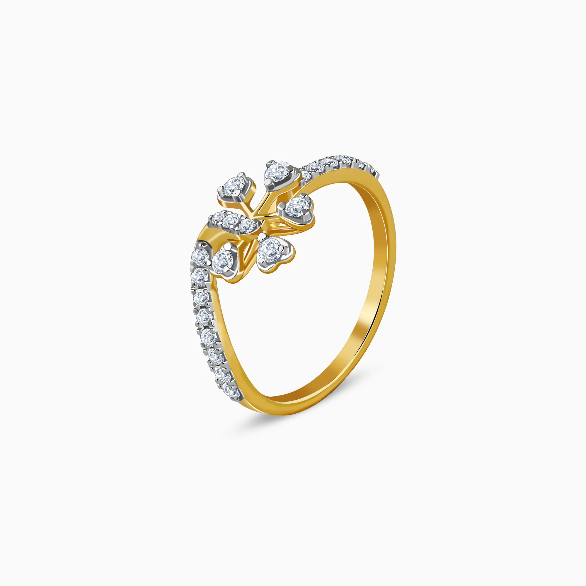 Gold Everflower Lab Grown Diamond Ring (Size 12) - Image 4