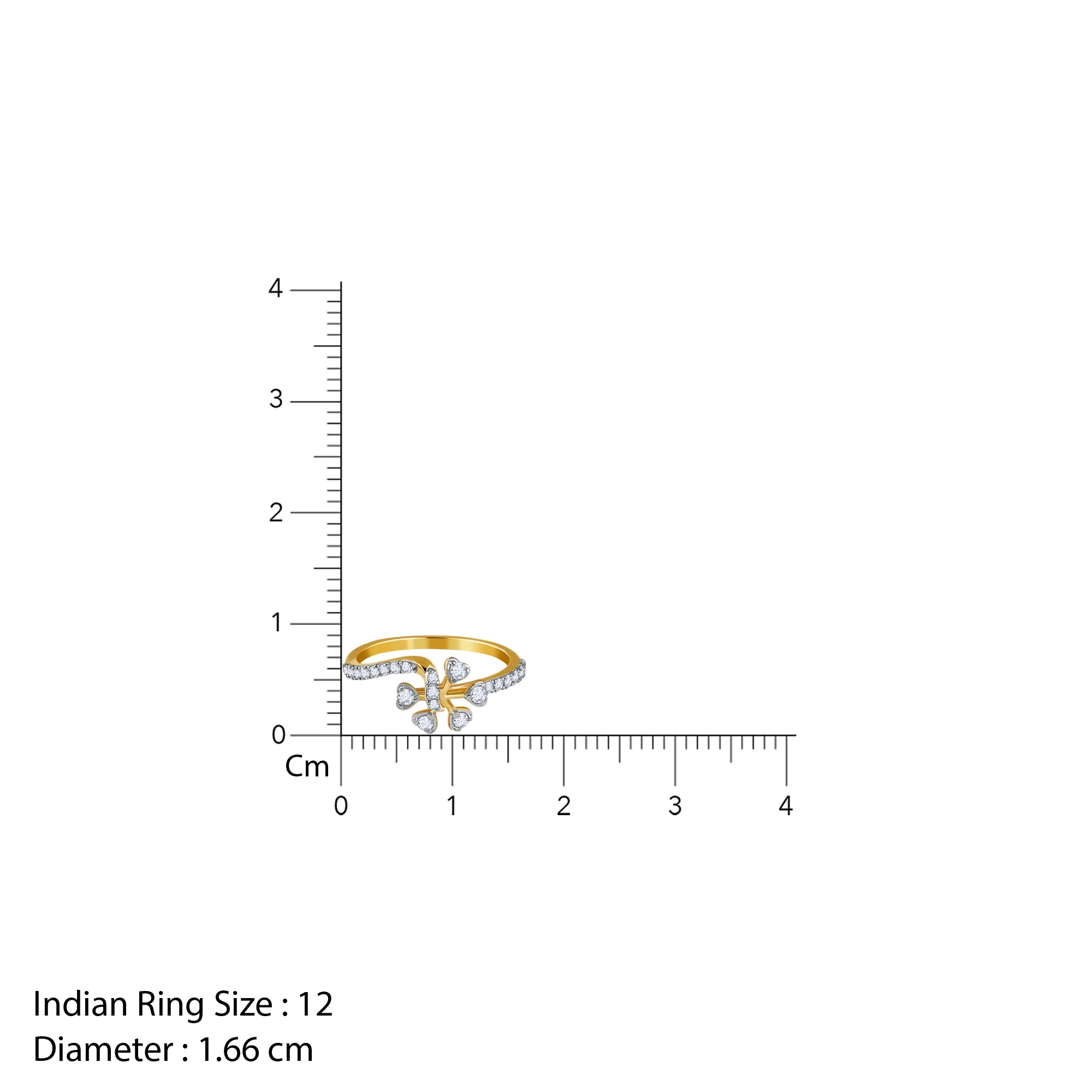 Gold Everflower Lab Grown Diamond Ring (Size 12) - Image 6