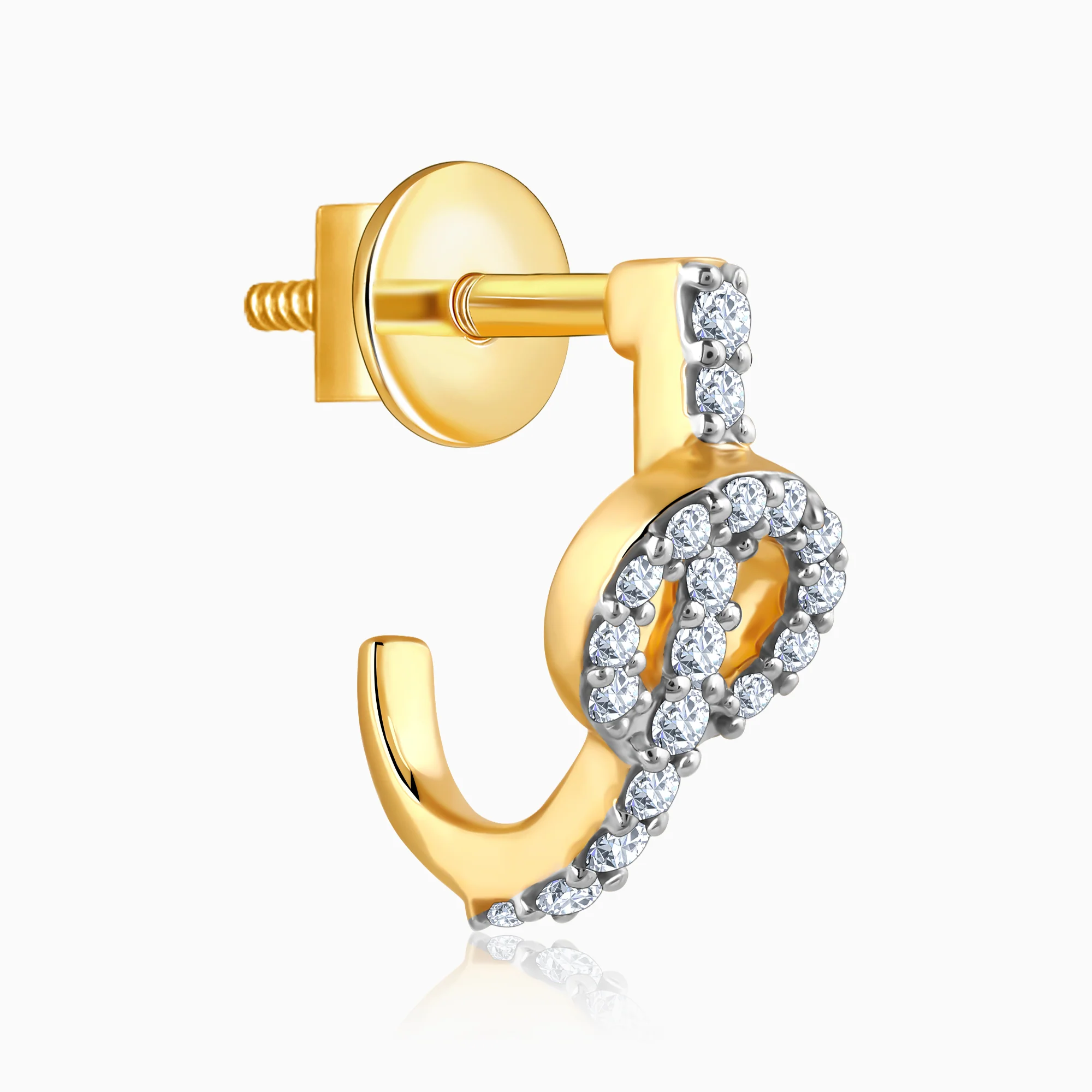 Gold Everglow Diamond Earring - Image 4