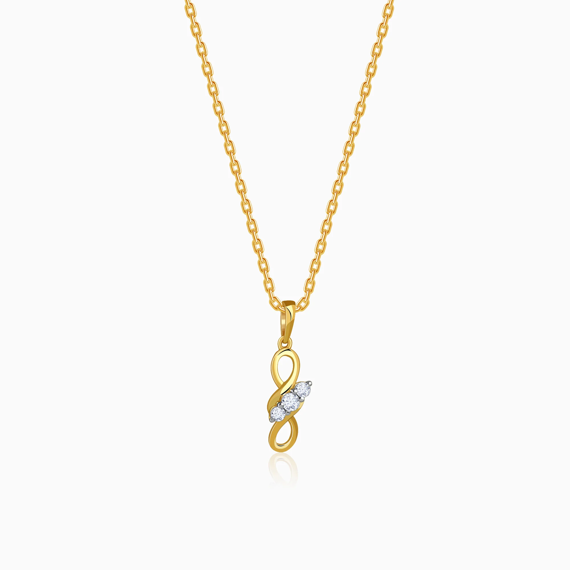 Gold Everlasting Vine Lab Grown Diamond Pendant
