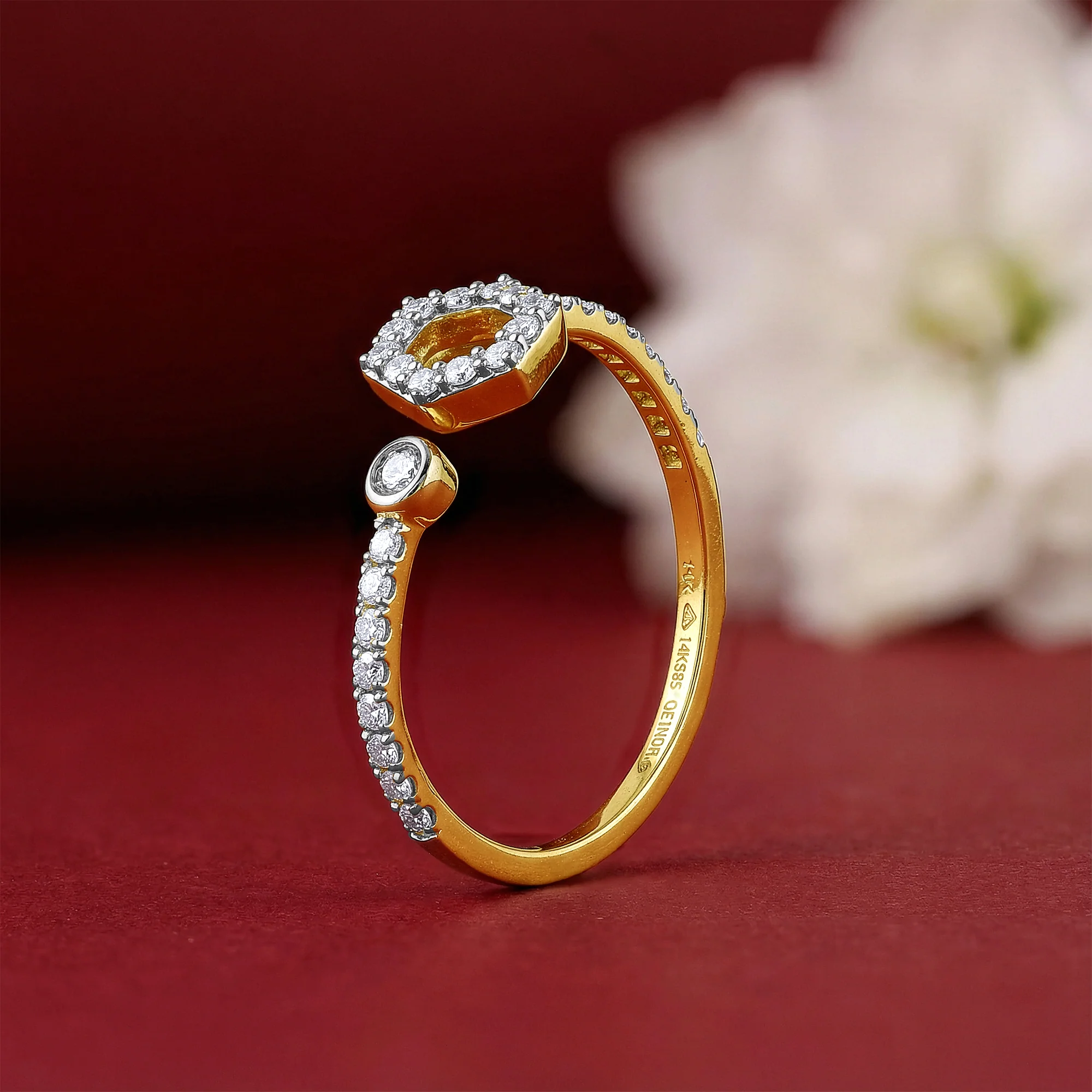 Gold Evermore Lab Grown Diamond Ring - Image 2