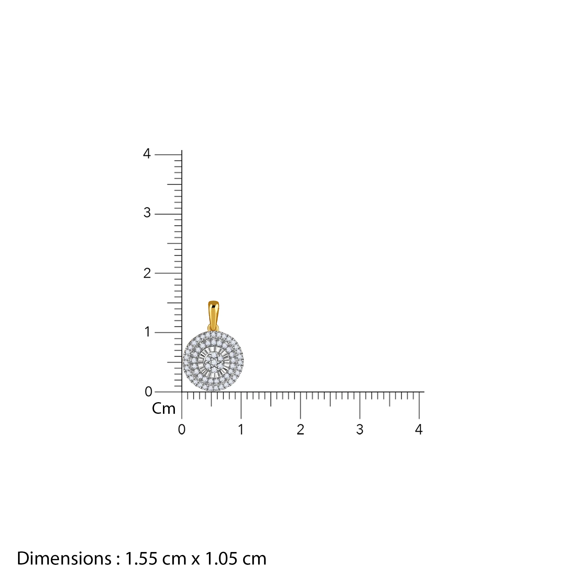 Gold Flora Gleam Lab Grown Diamond Pendant - Image 6