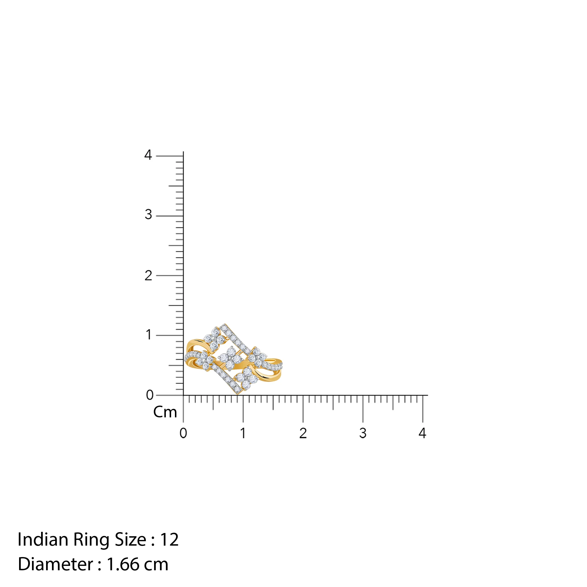 Gold Floral Vibe Lab Grown Diamond Ring - Image 6
