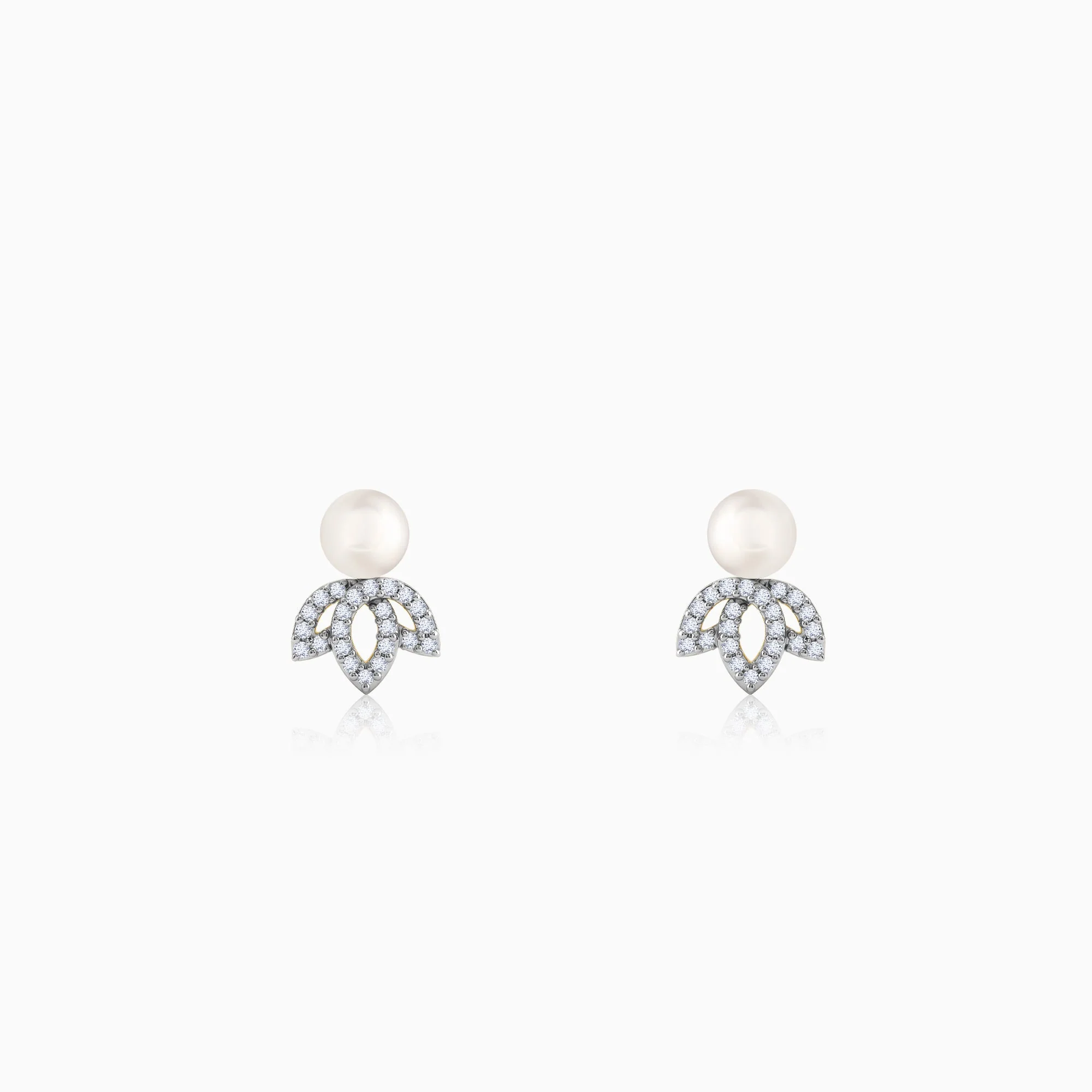 Gold Flos Lab Grown Diamond Earrings