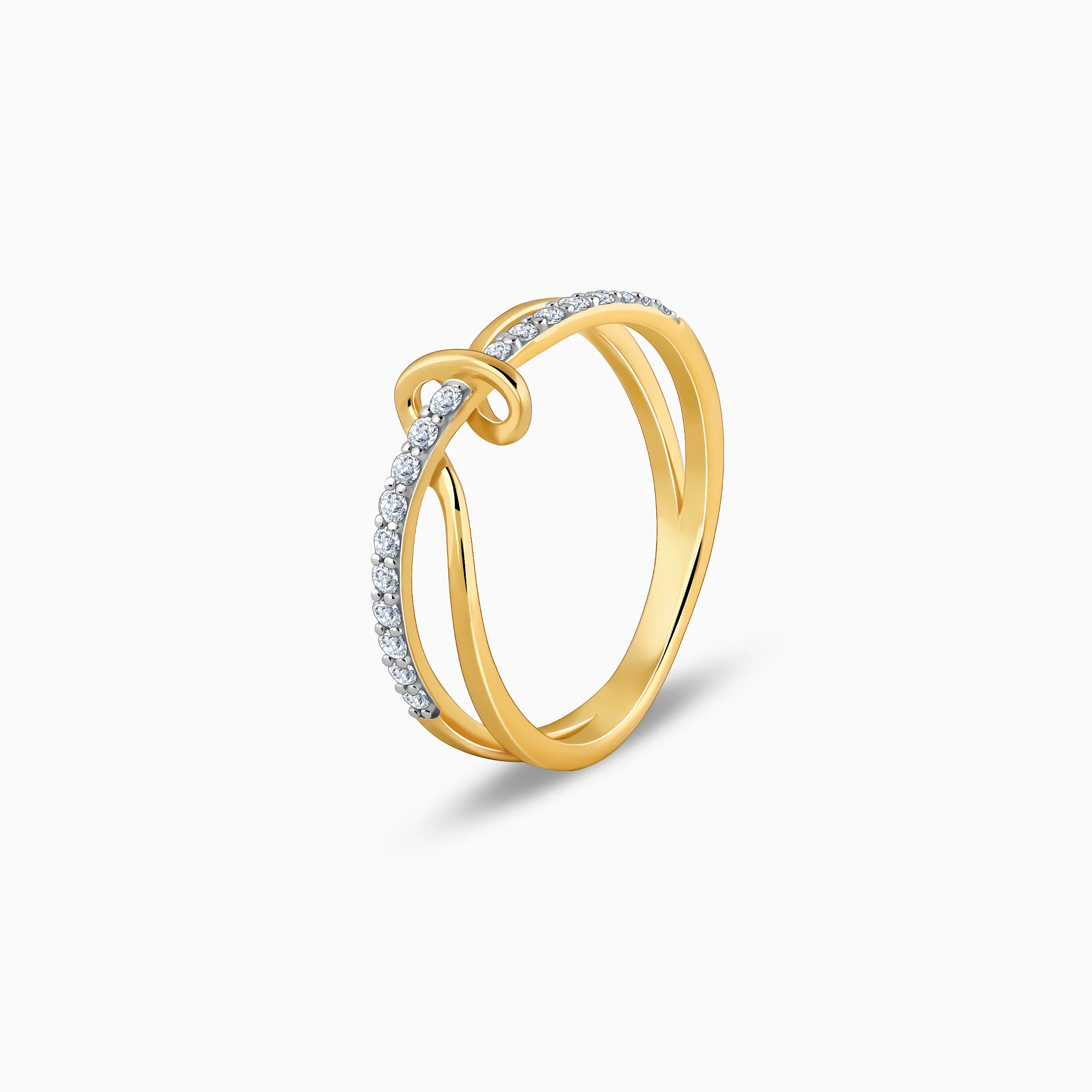 Gold Forever Knot Diamond Ring - Image 4