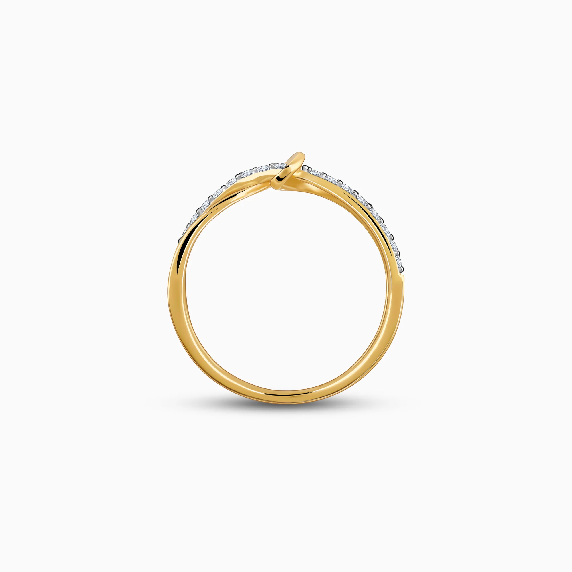 Gold Forever Knot Diamond Ring - Image 5