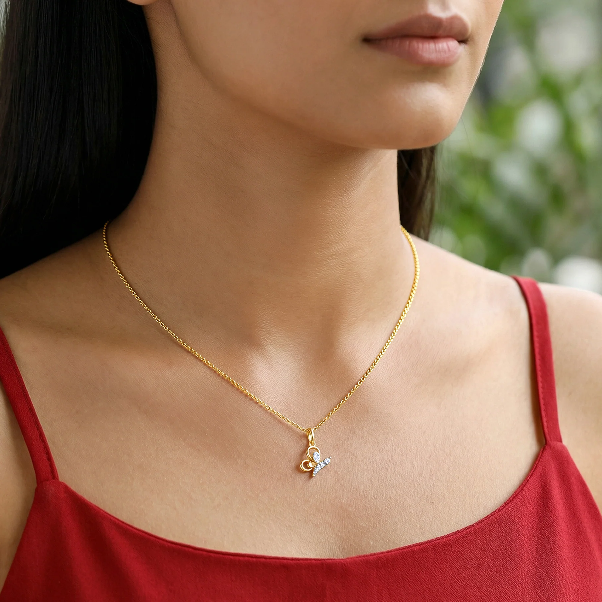 Gold Freeflight Lab Grown Diamond Pendant - Image 3