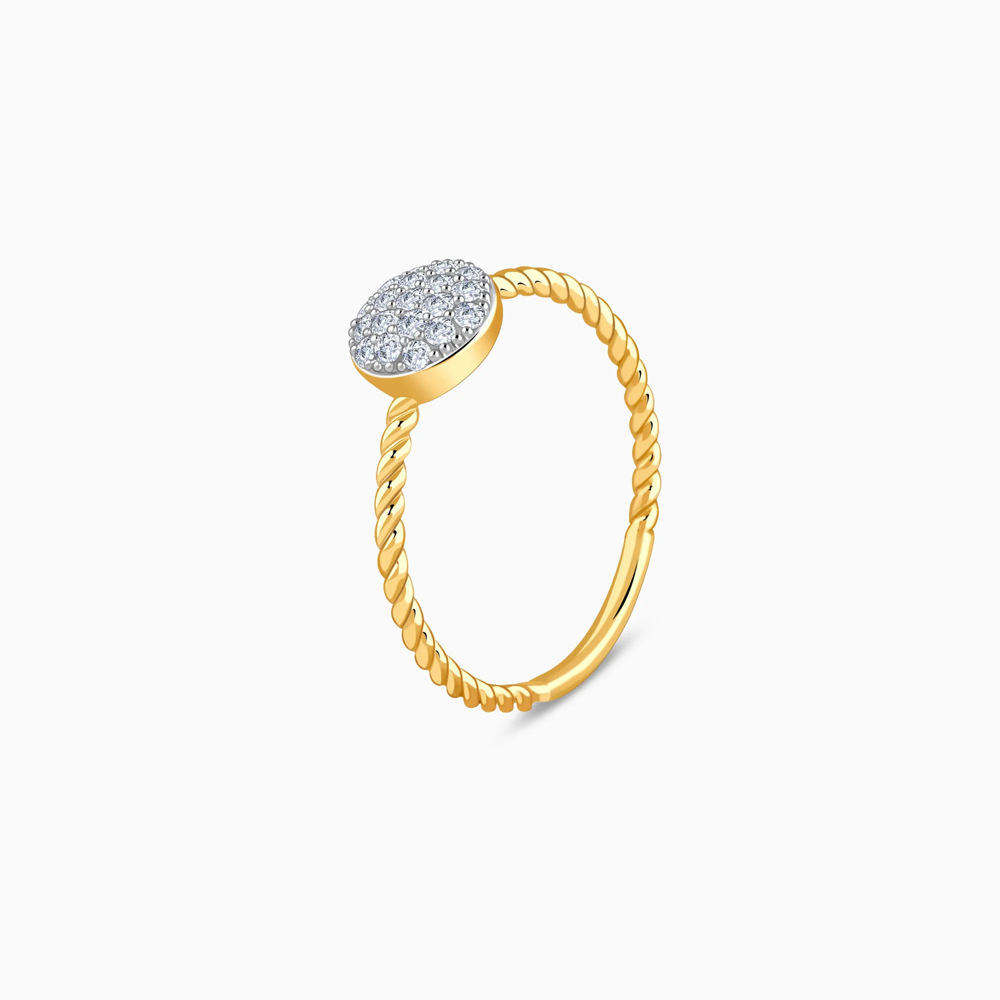 Gold Fresh Flora Lab Grown Diamond ring - Image 4