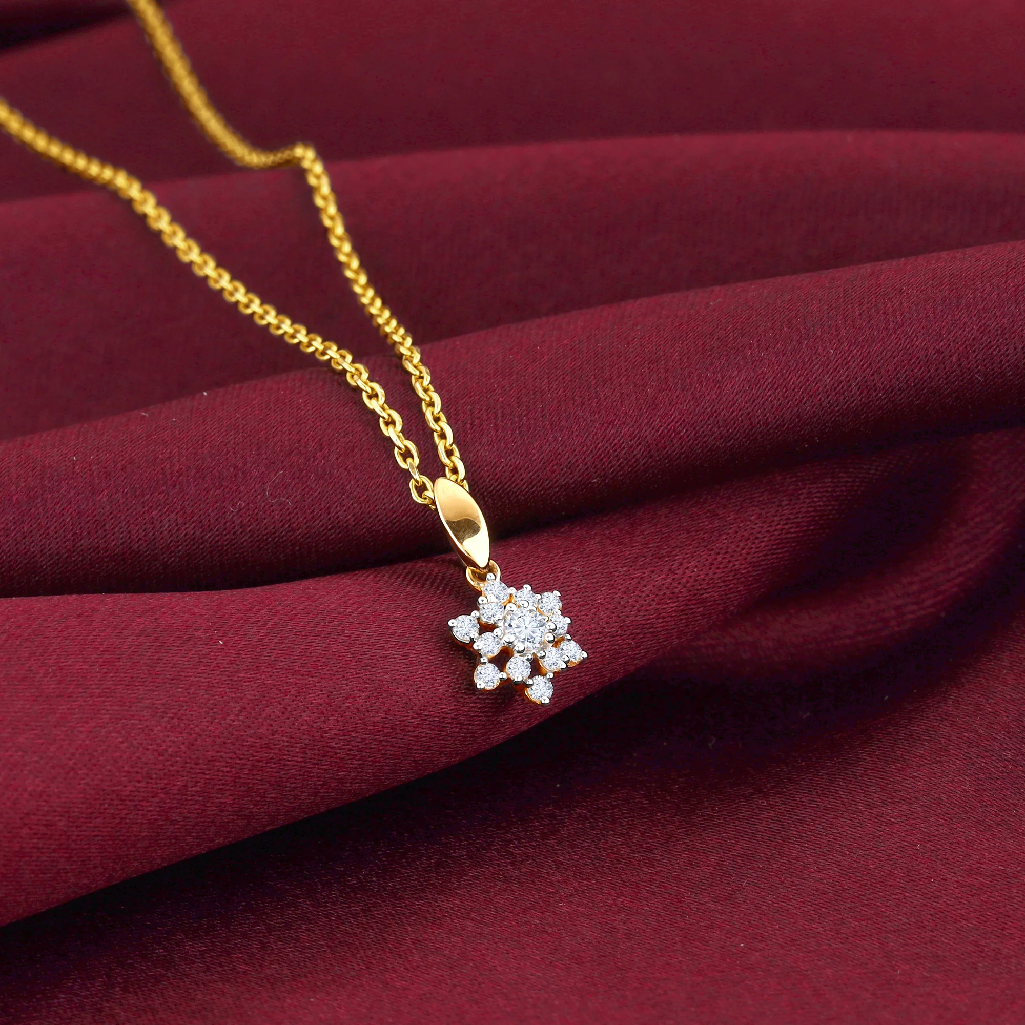 Gold Frost Diamond Pendant - Image 2
