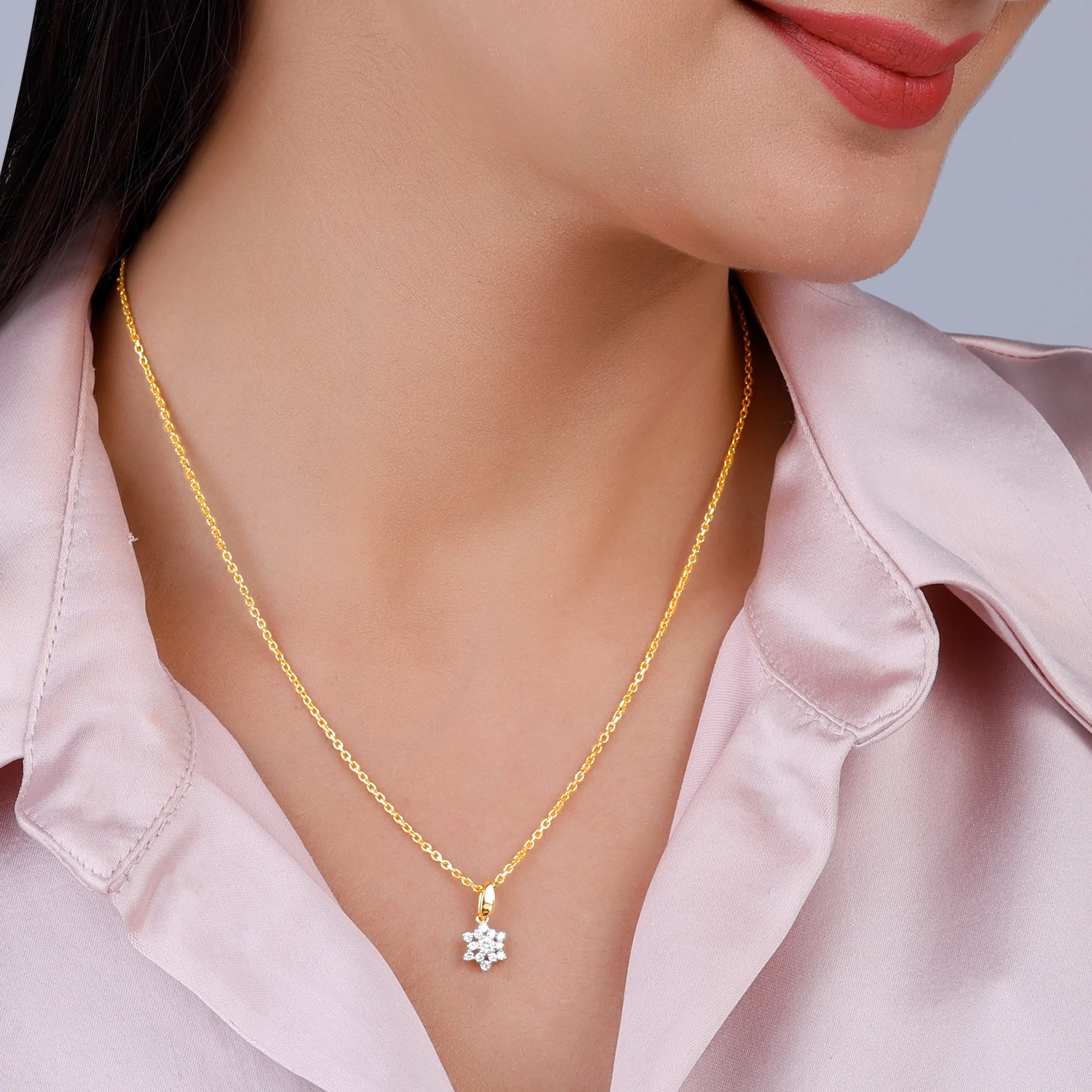 Gold Frost Diamond Pendant - Image 3