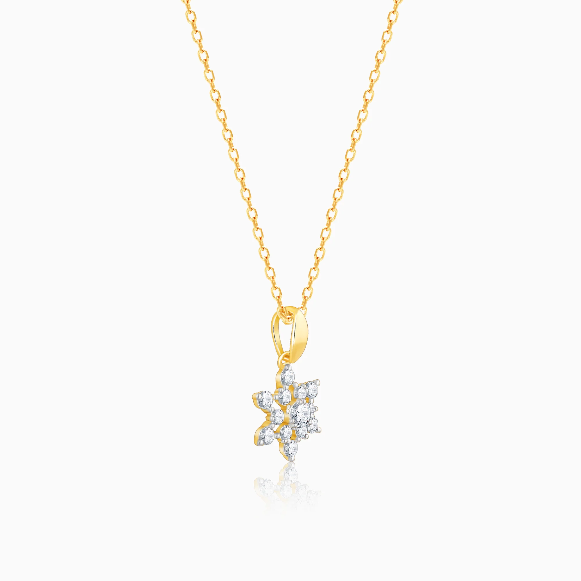 Gold Frost Diamond Pendant - Image 4