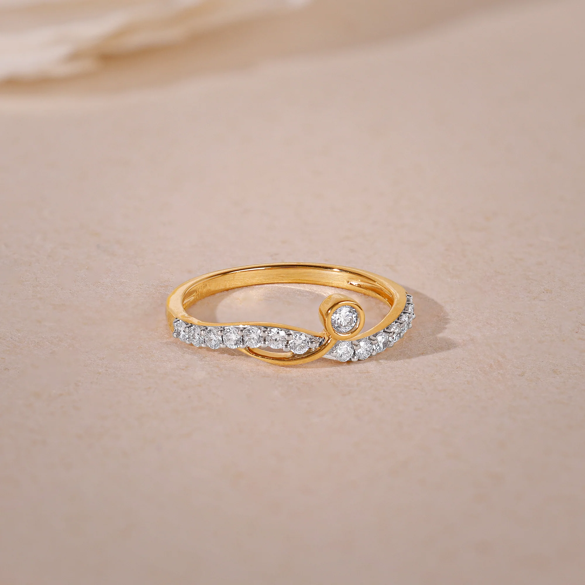 Gold Glowspell Lab Grown Diamond Ring - Image 2
