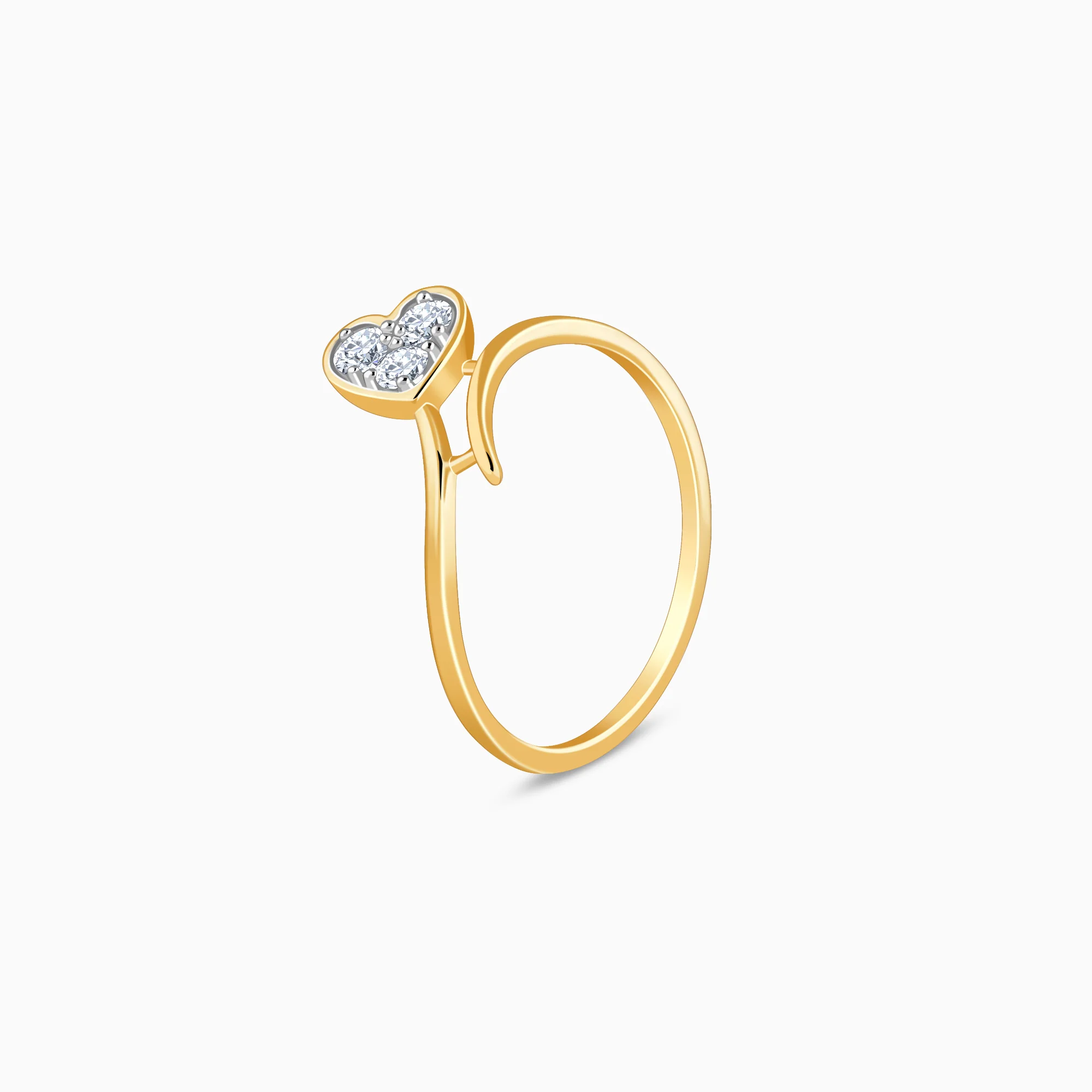 Gold HeartPop Lab Grown Diamond Ring - Image 4