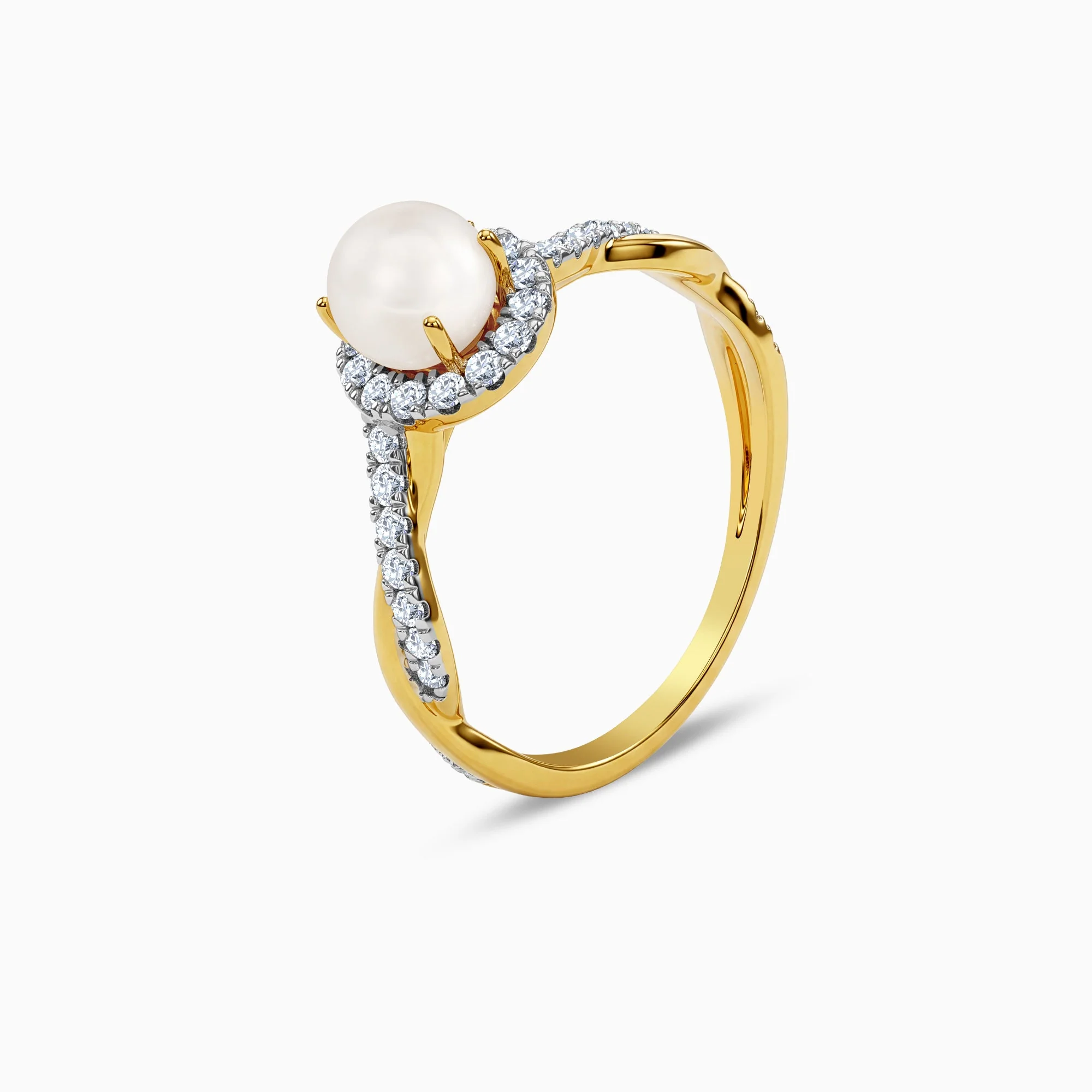 Gold Hermosa Lab Grown Diamond Ring (Size 12) - Image 4