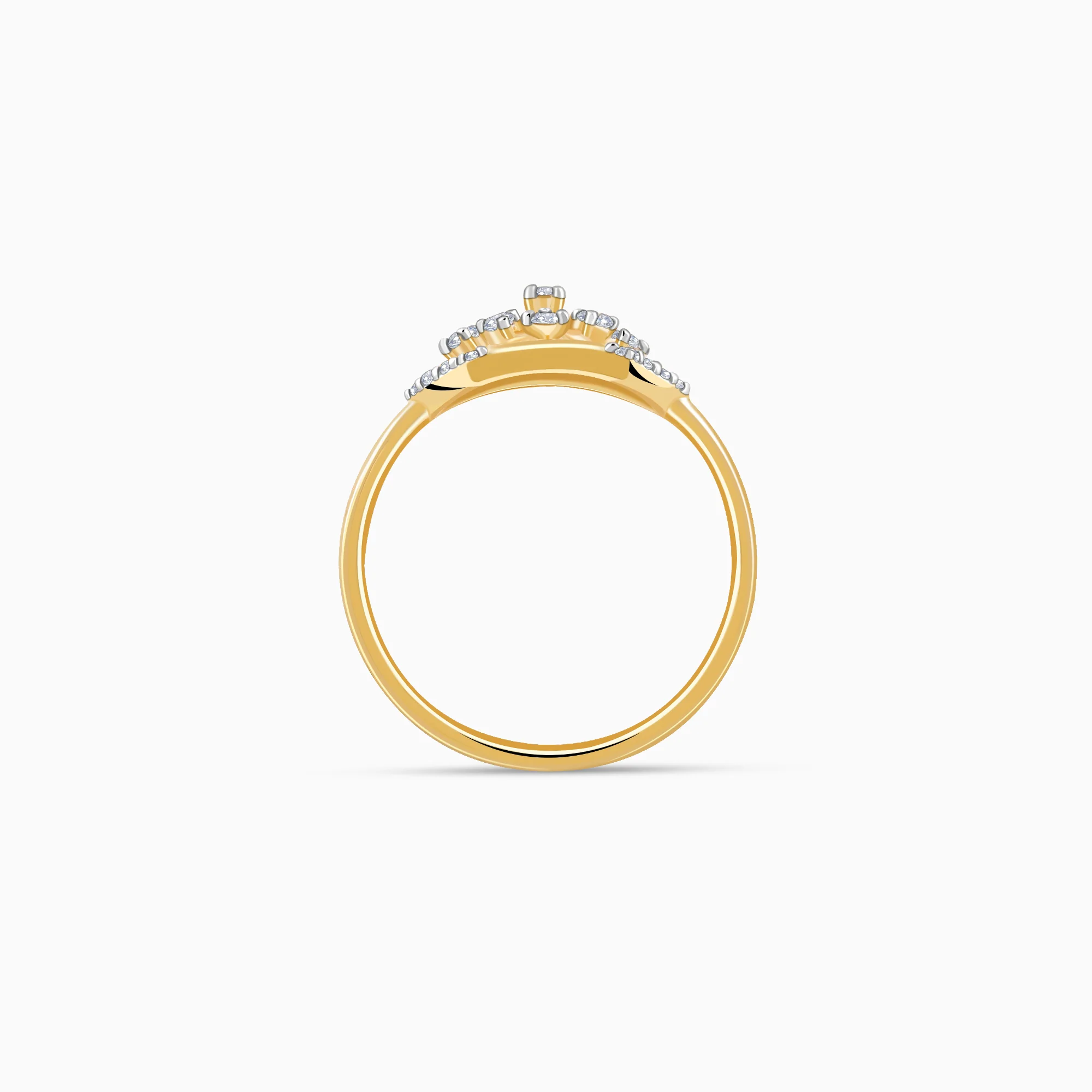 Gold Hexagonaria Lab Grown Diamond Ring - Image 5