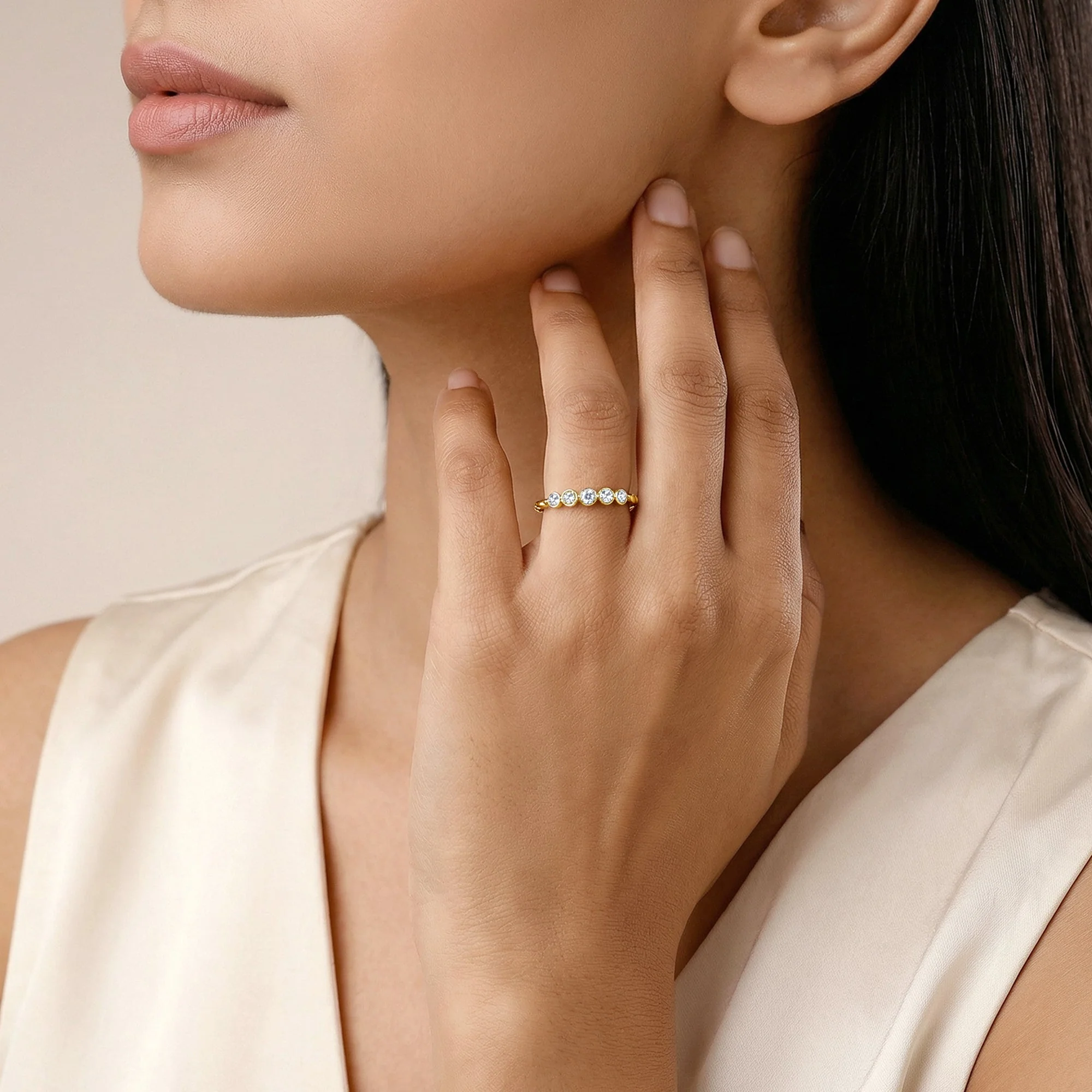 Gold Imber Lab Grown Diamond Ring (Size 12) - Image 3