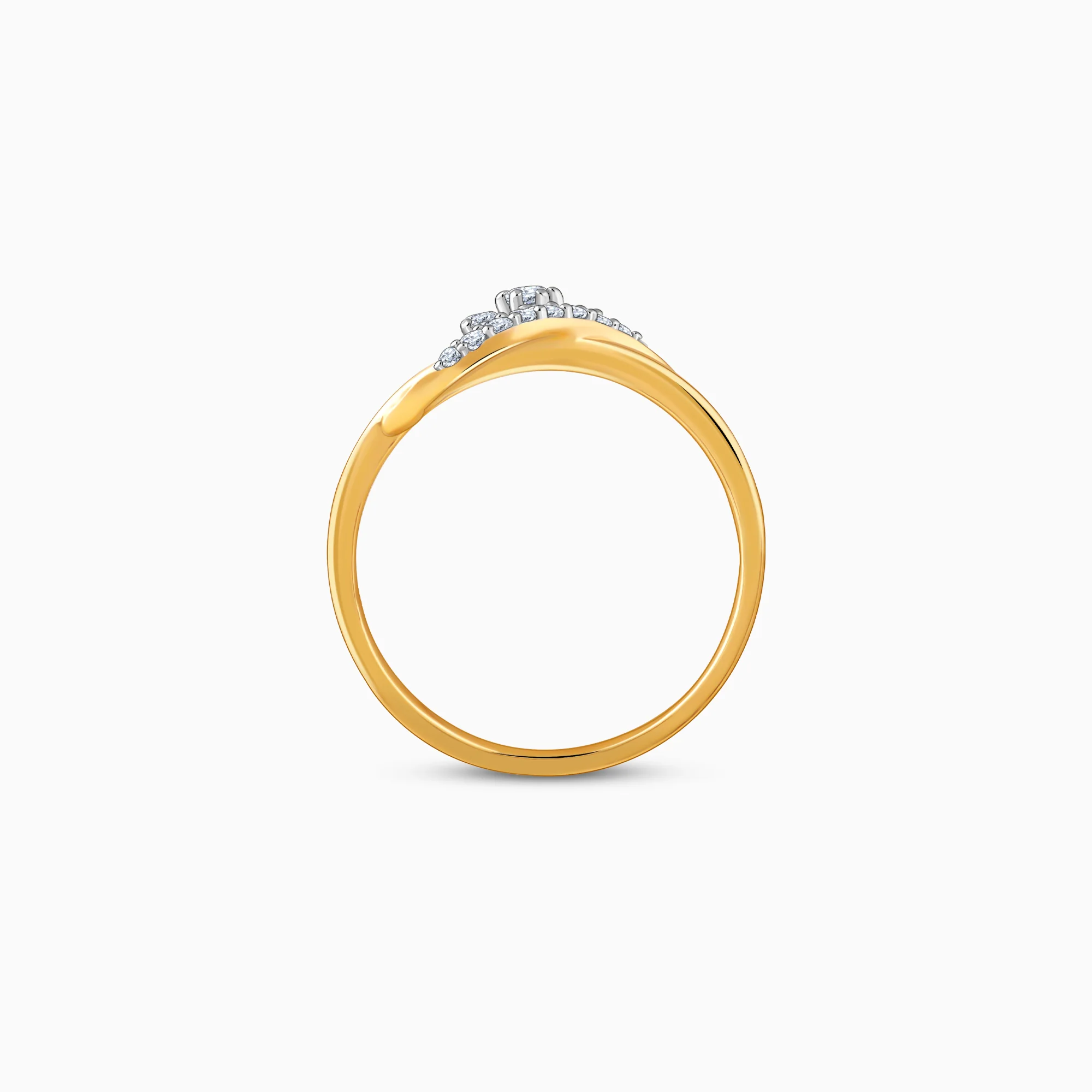 Gold Infinity Bloom Lab Grown Diamond Ring - Image 5