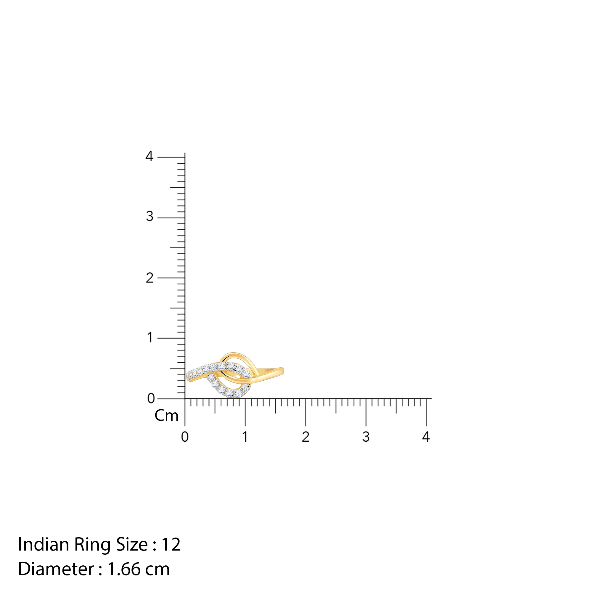 Gold Interlocking Lab Grown Diamond Ring - Image 6