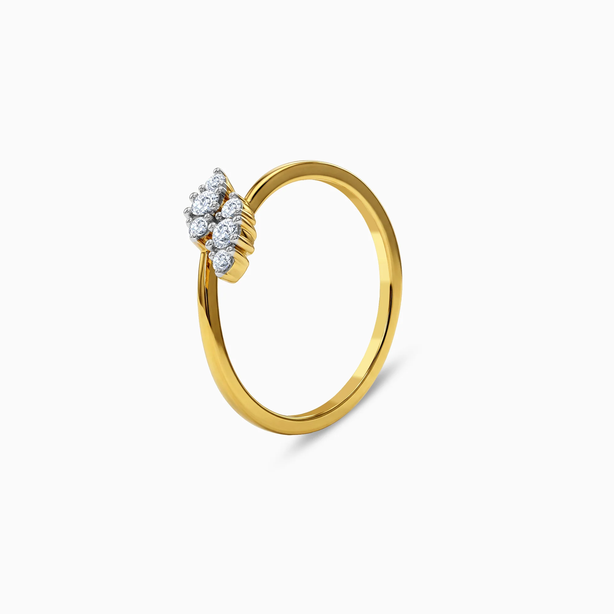 Gold Liora Twist Lab Grown Diamond Ring (Size 12) - Image 4