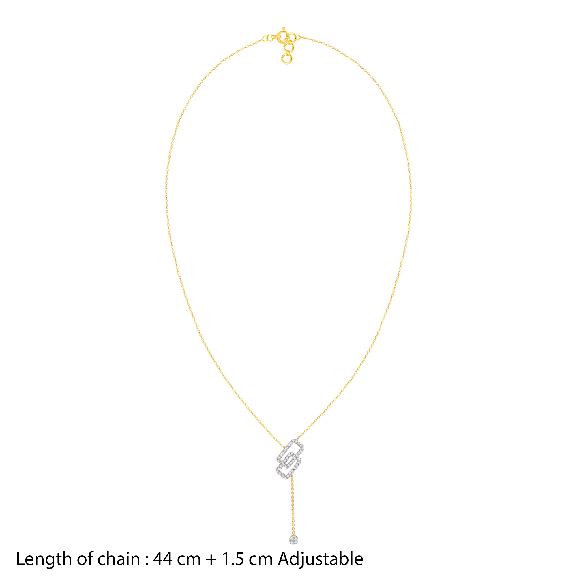 Gold Lovelink Lab Grown Diamond Necklace - Image 5