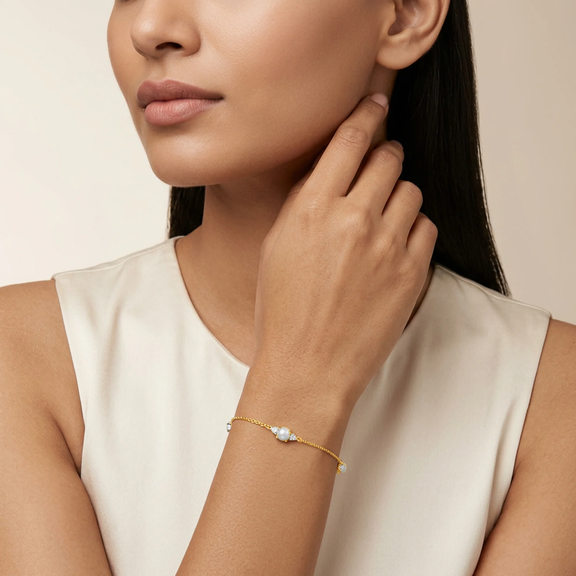 Gold Luce Lab Grown Diamond Bracelet - Image 3