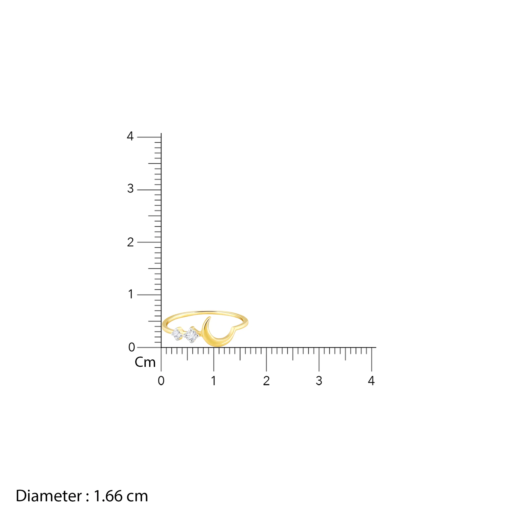 Gold Luna Diamond Ring - Image 6