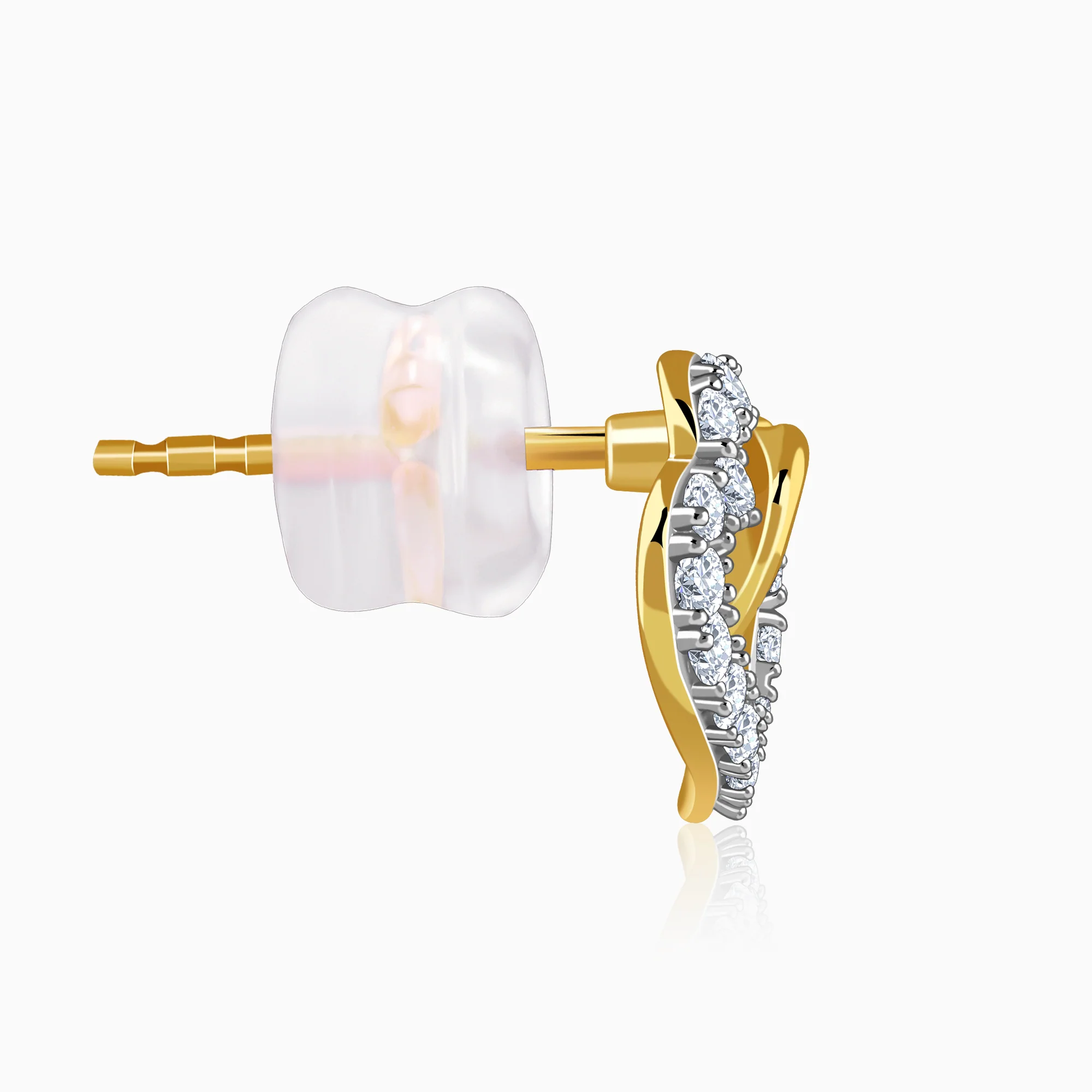 Gold Magical Love Lab Grown Diamond Studs - Image 5