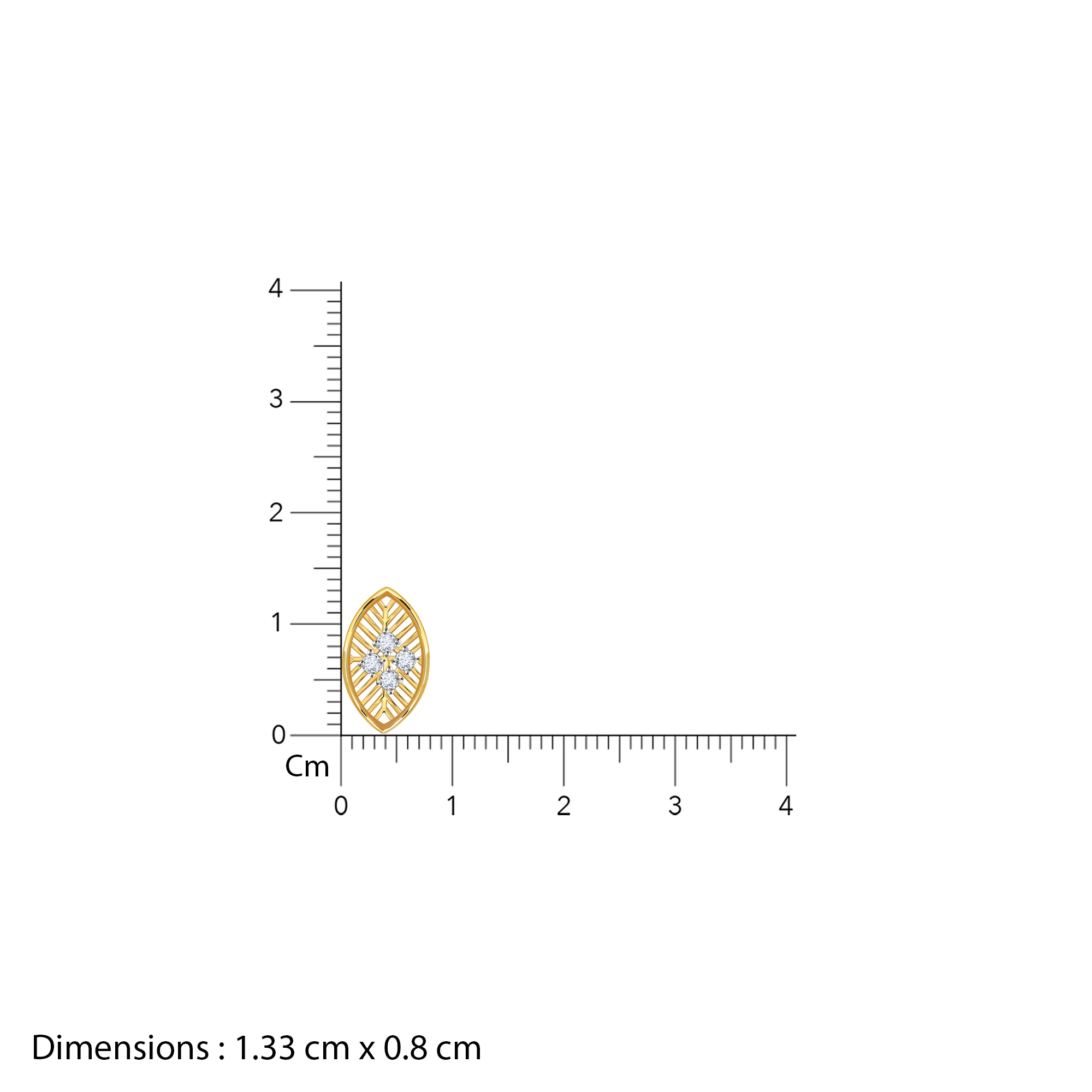 Gold Maquie Lab Grown Diamond Earrings - Image 6