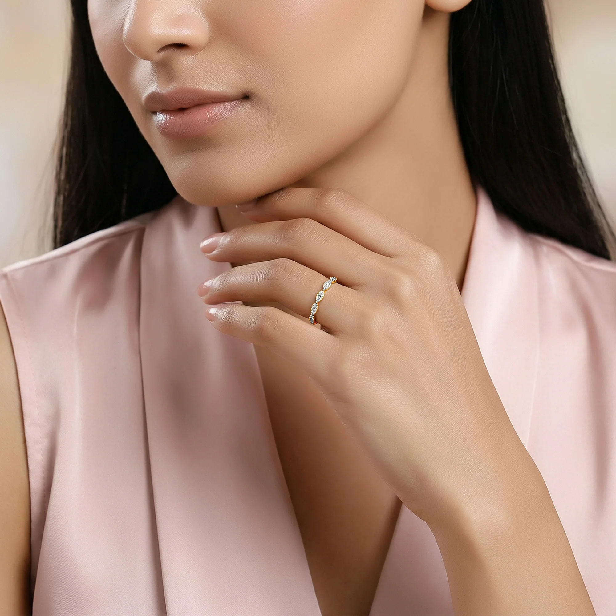 Gold Marea Lab Growm Diamond Ring - Image 3