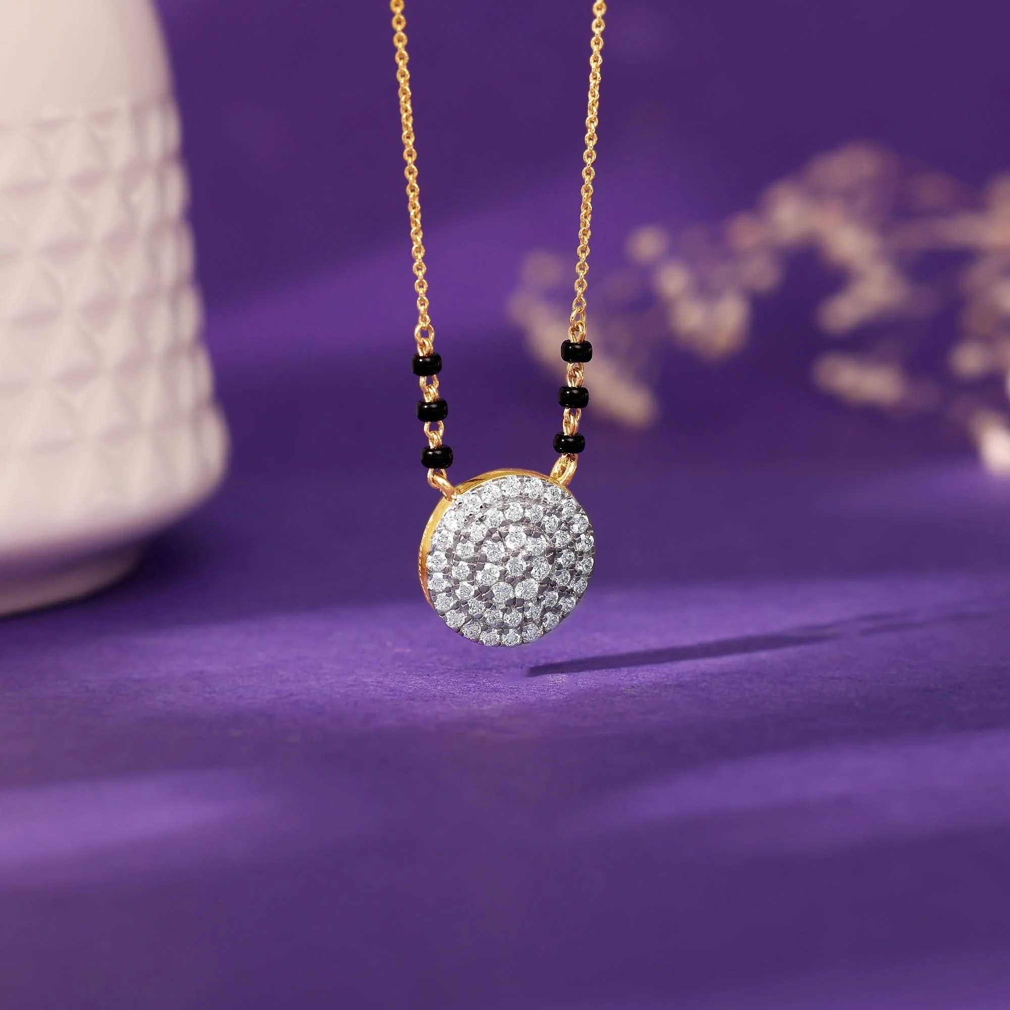 Gold Megha Diamond Mangalsutra - Image 2