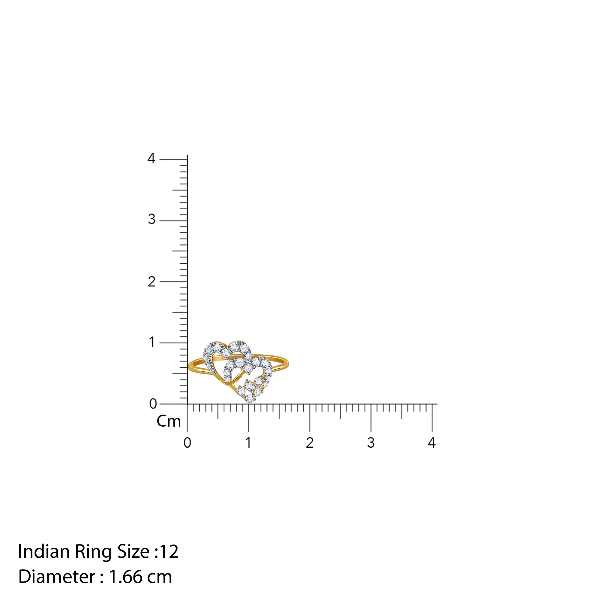 Gold Memorable Love Lab Grown Diamond Ring (Size 12) - Image 6