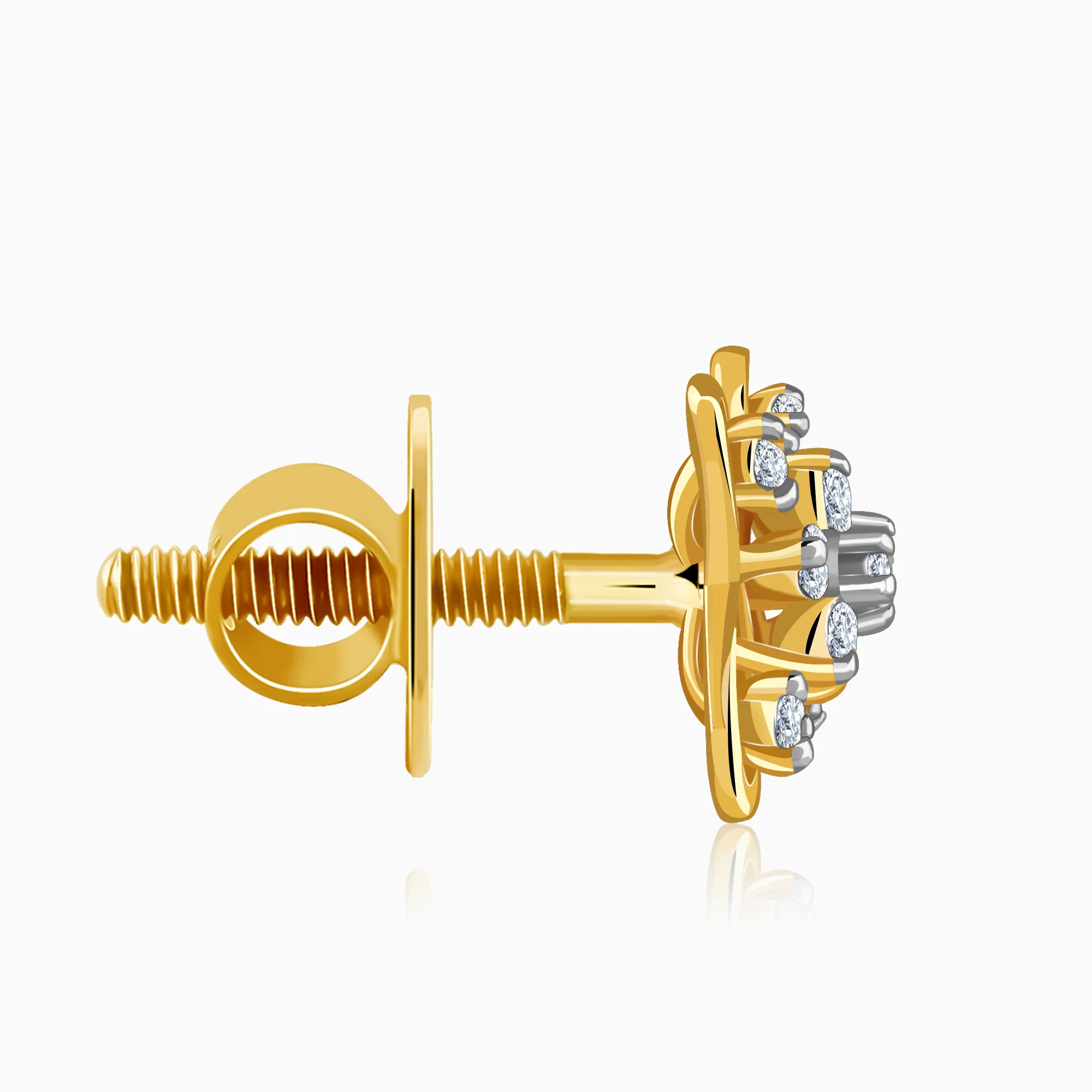 Gold Mirelle Lab Grown Diamond Earrings - Image 5