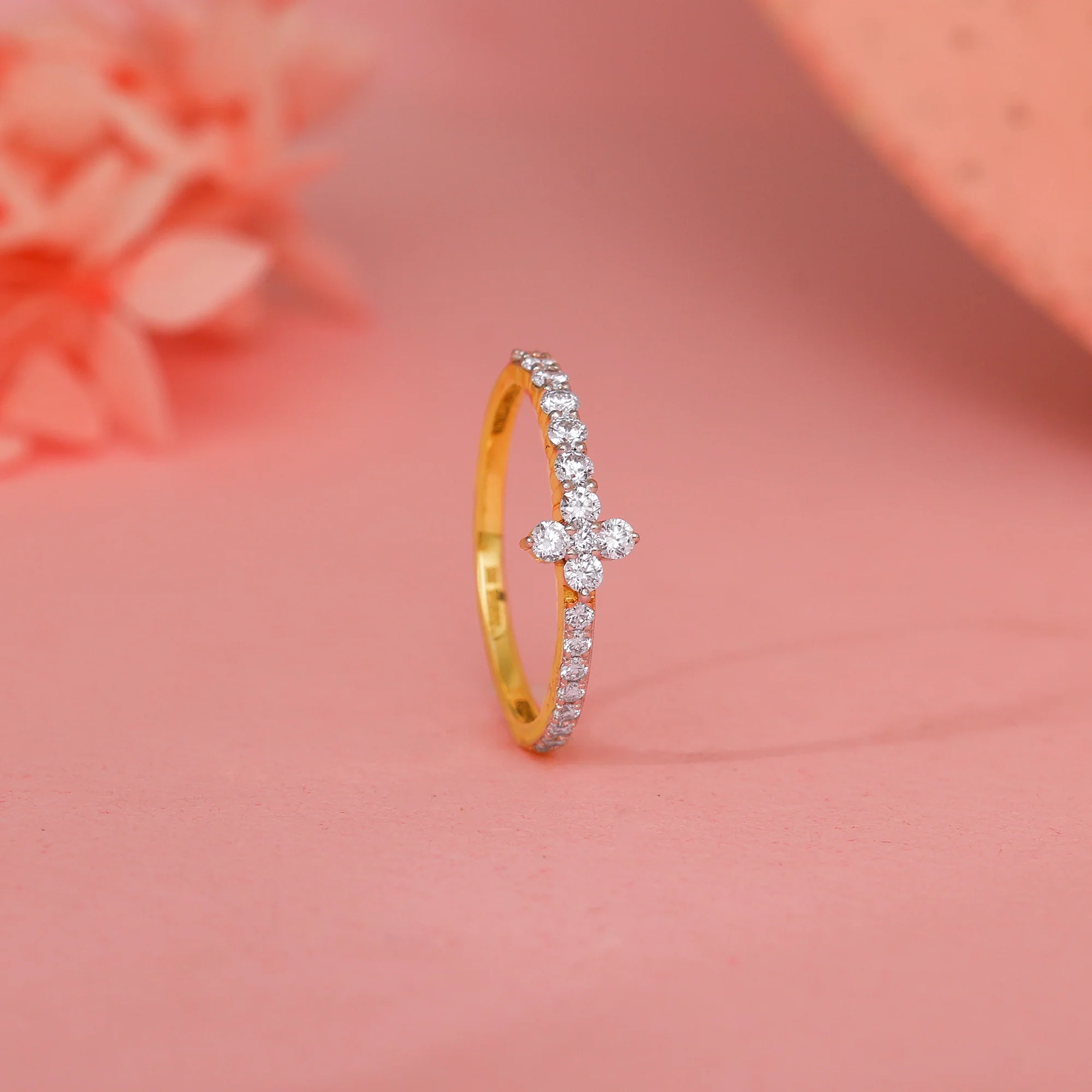 Gold My Forever Tiara Lab Grown Diamond Ring - Image 2