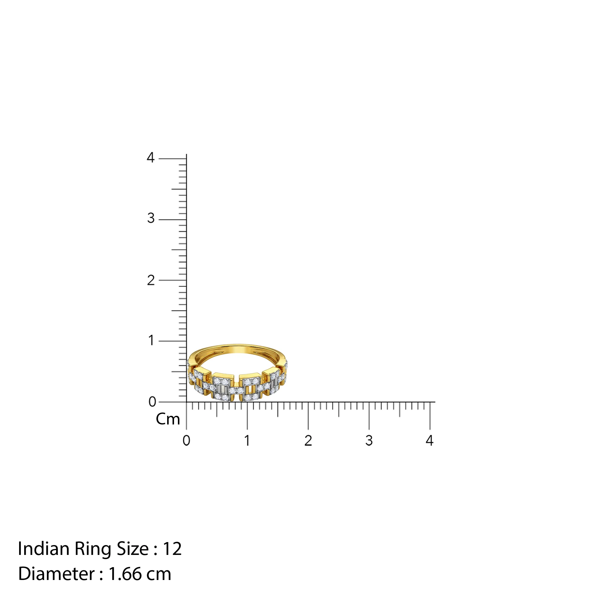 Gold Nexus Lab Grown Diamond Ring (Size 12) - Image 5