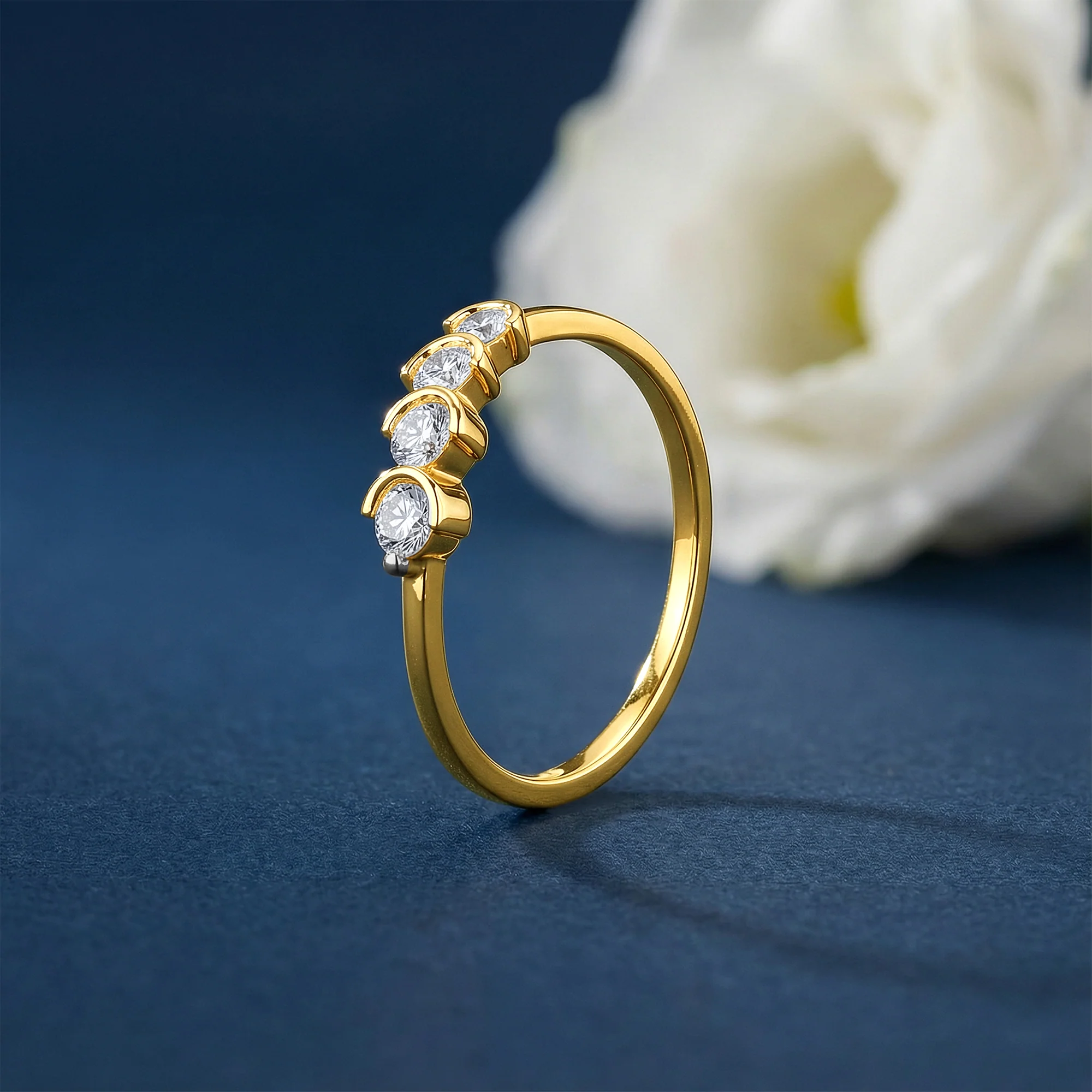 Gold Noira Lab Grown Diamond Ring - Image 2