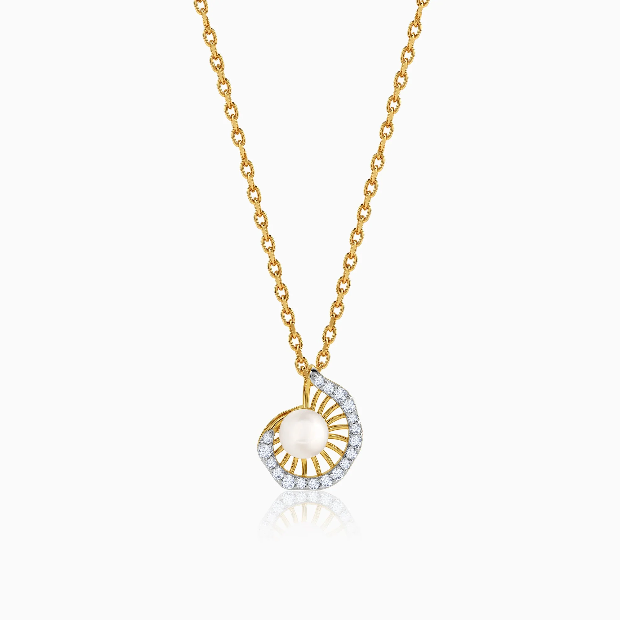 Gold Ocaso Lab Grown Diamond Pendant - Image 4