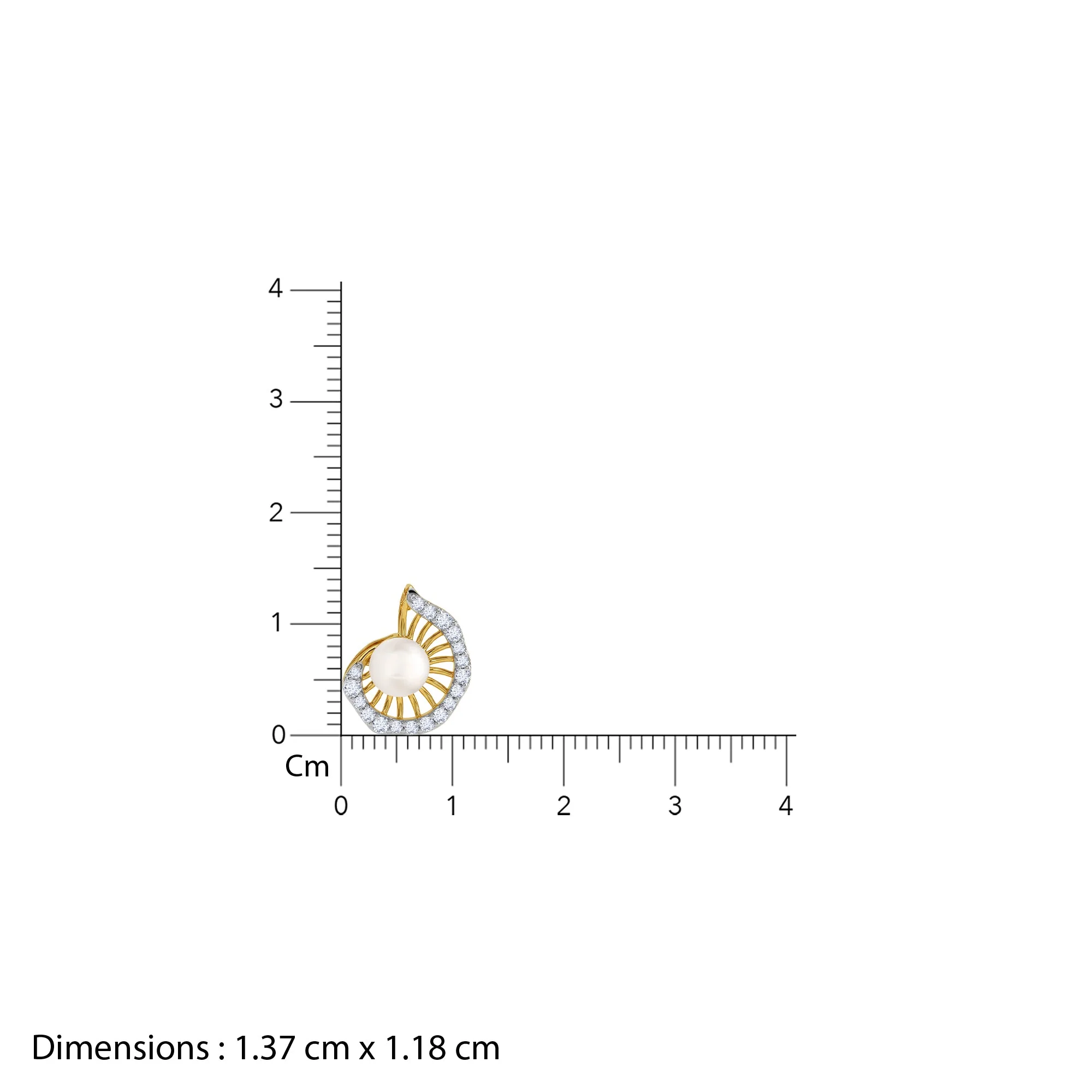 Gold Ocaso Lab Grown Diamond Pendant - Image 5