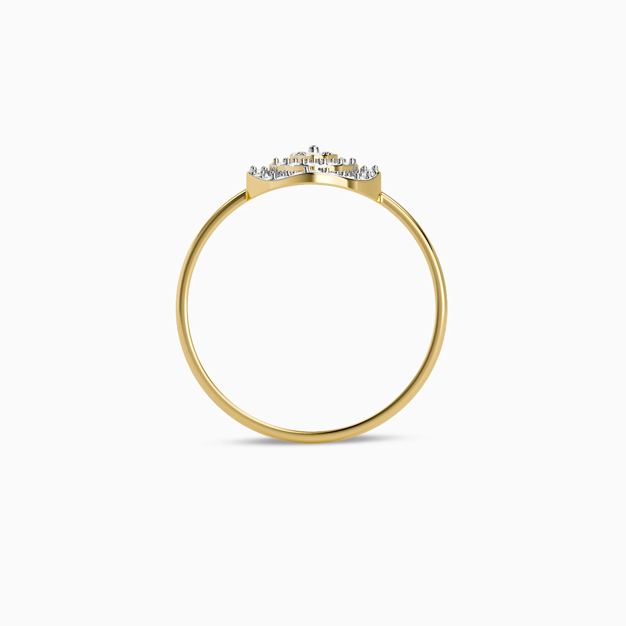 Gold Orb of Light Lab Grown Diamond Ring (Size 12) - Image 5
