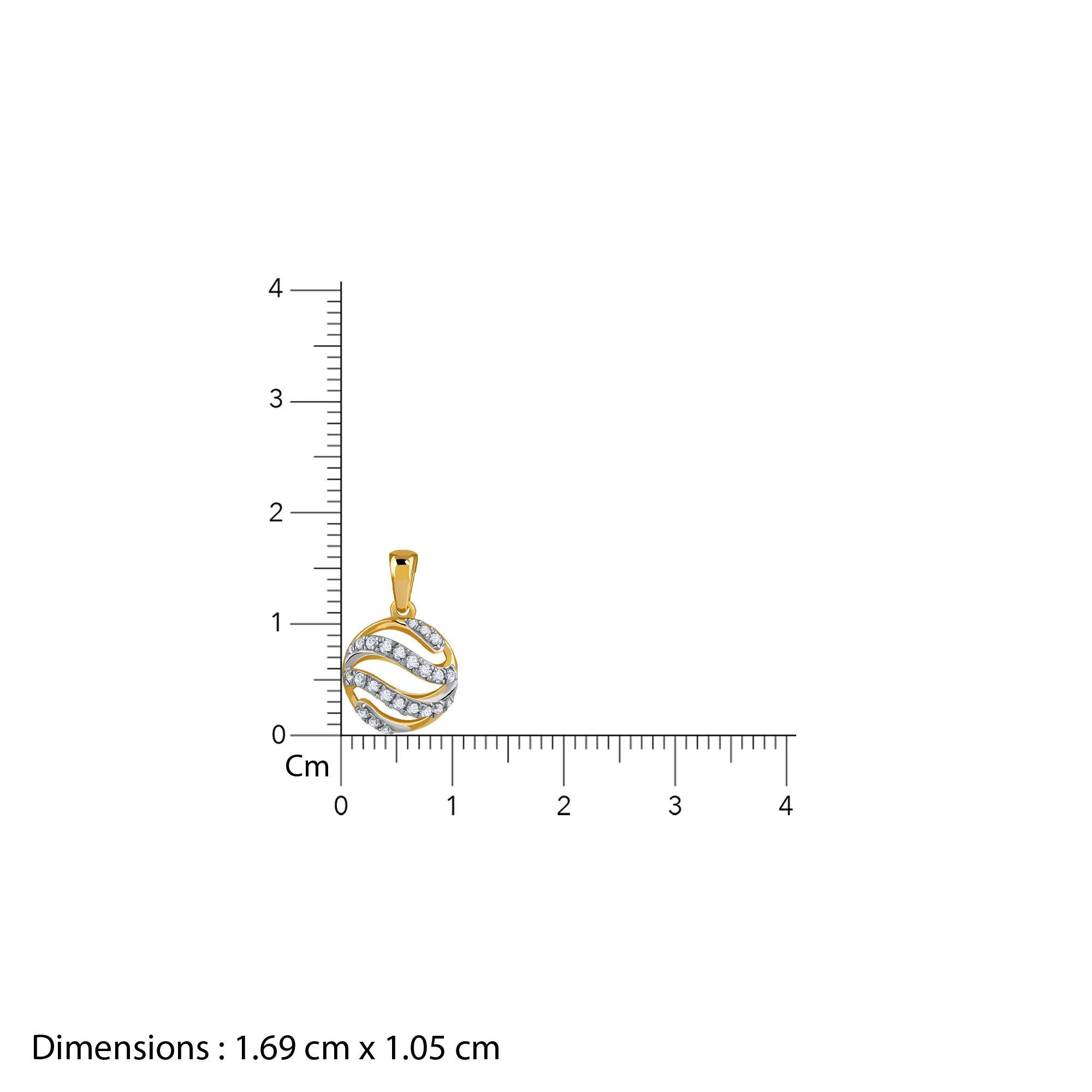 Gold Orbelle Lab Grown Diamond Pendant - Image 6