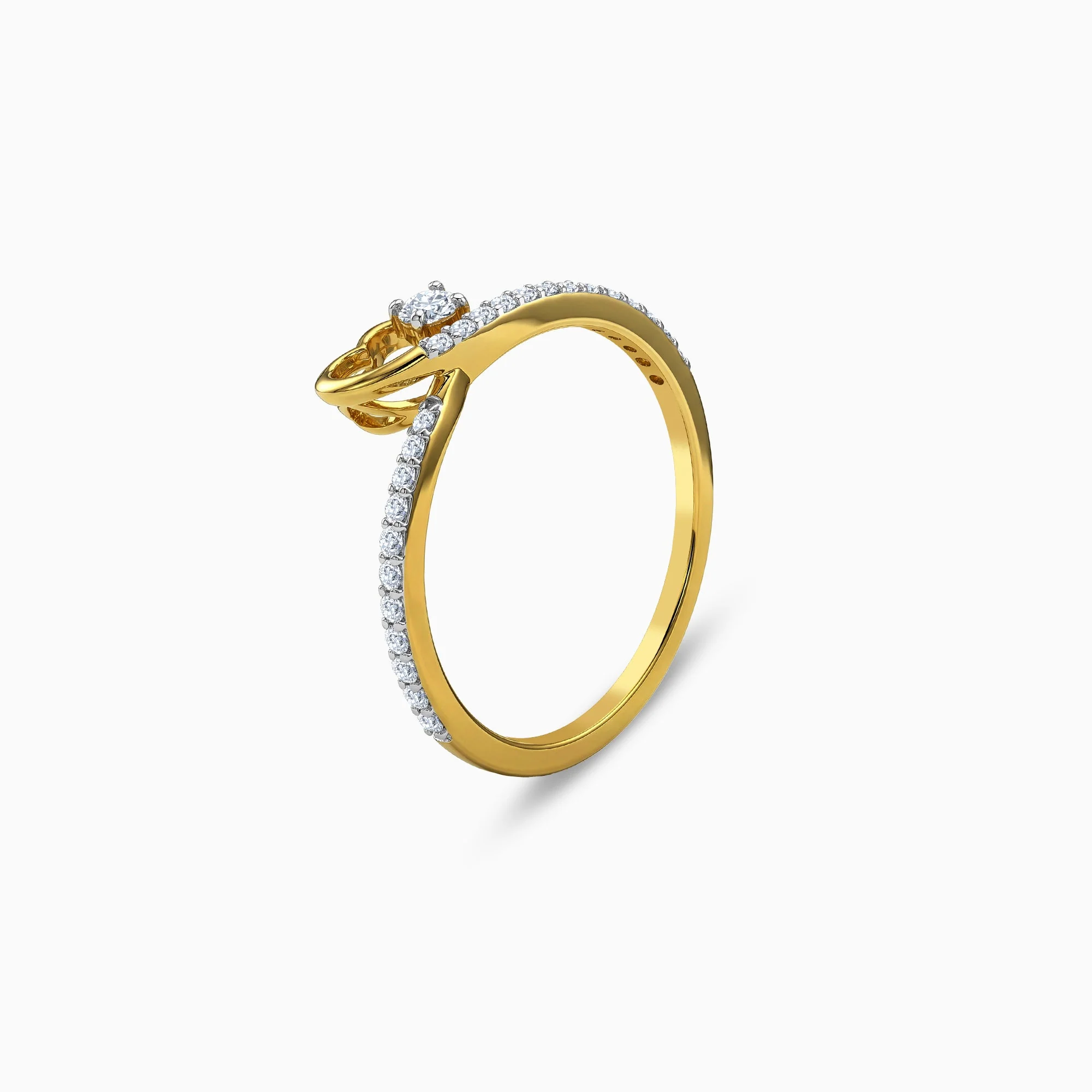 Gold Passionate Love Lab Grown Diamond Ring (Size 12) - Image 4