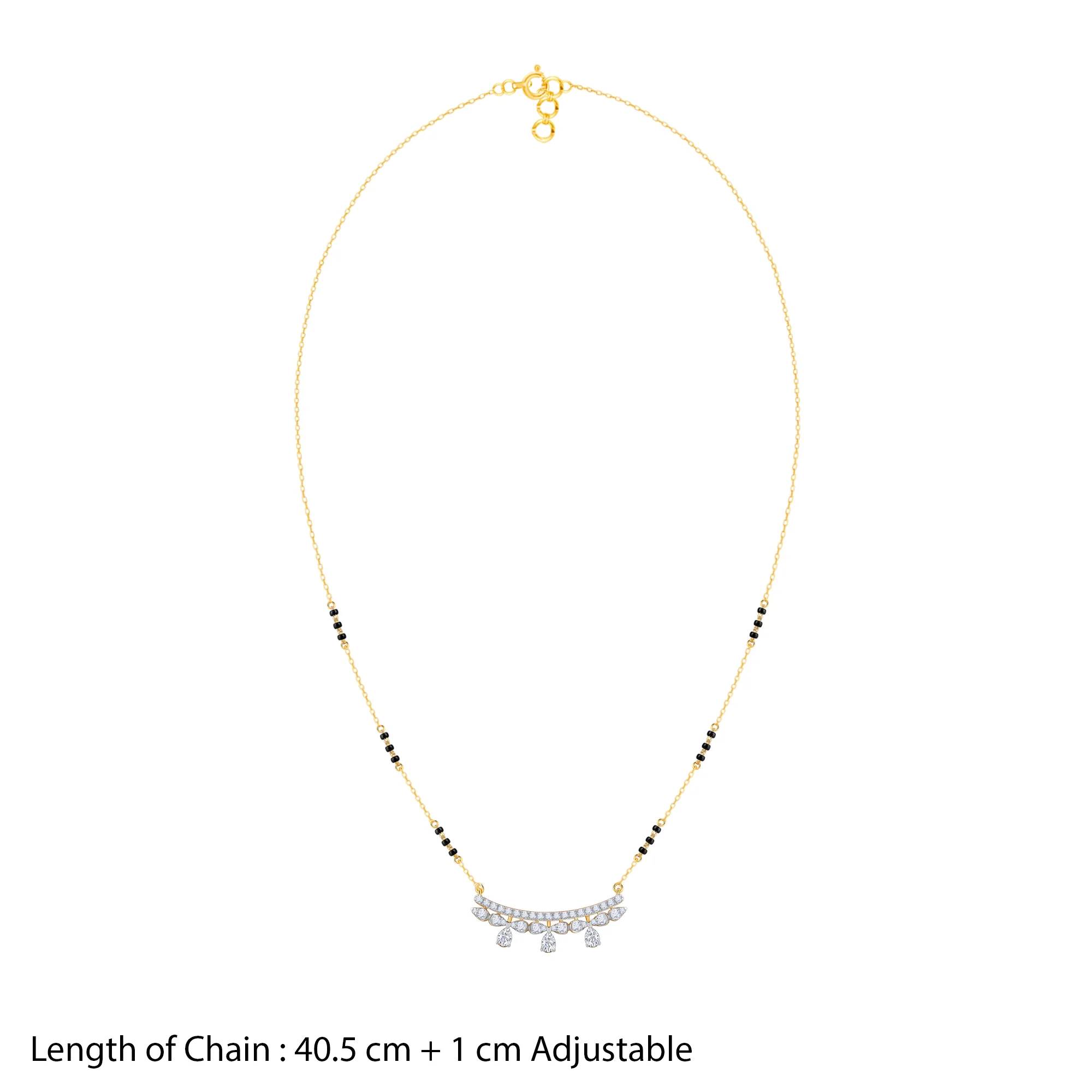 Gold Pavitra Lab Grown Diamond Mangalsutra - Image 5