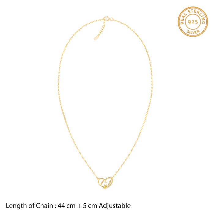 Gold Personalised Forever Yours Pendant - Image 6