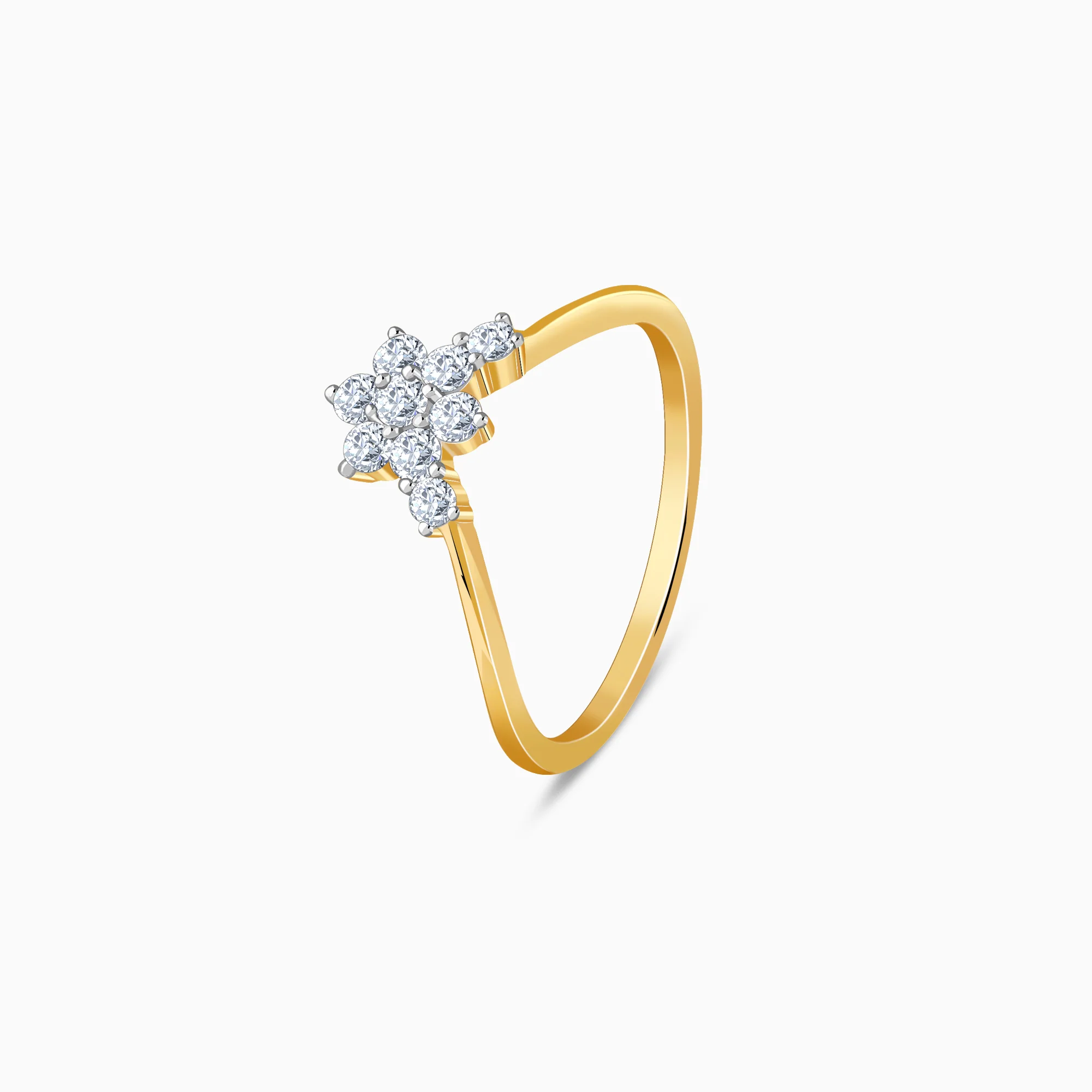 Gold Pieris Lab Grown Diamond Ring - Image 4