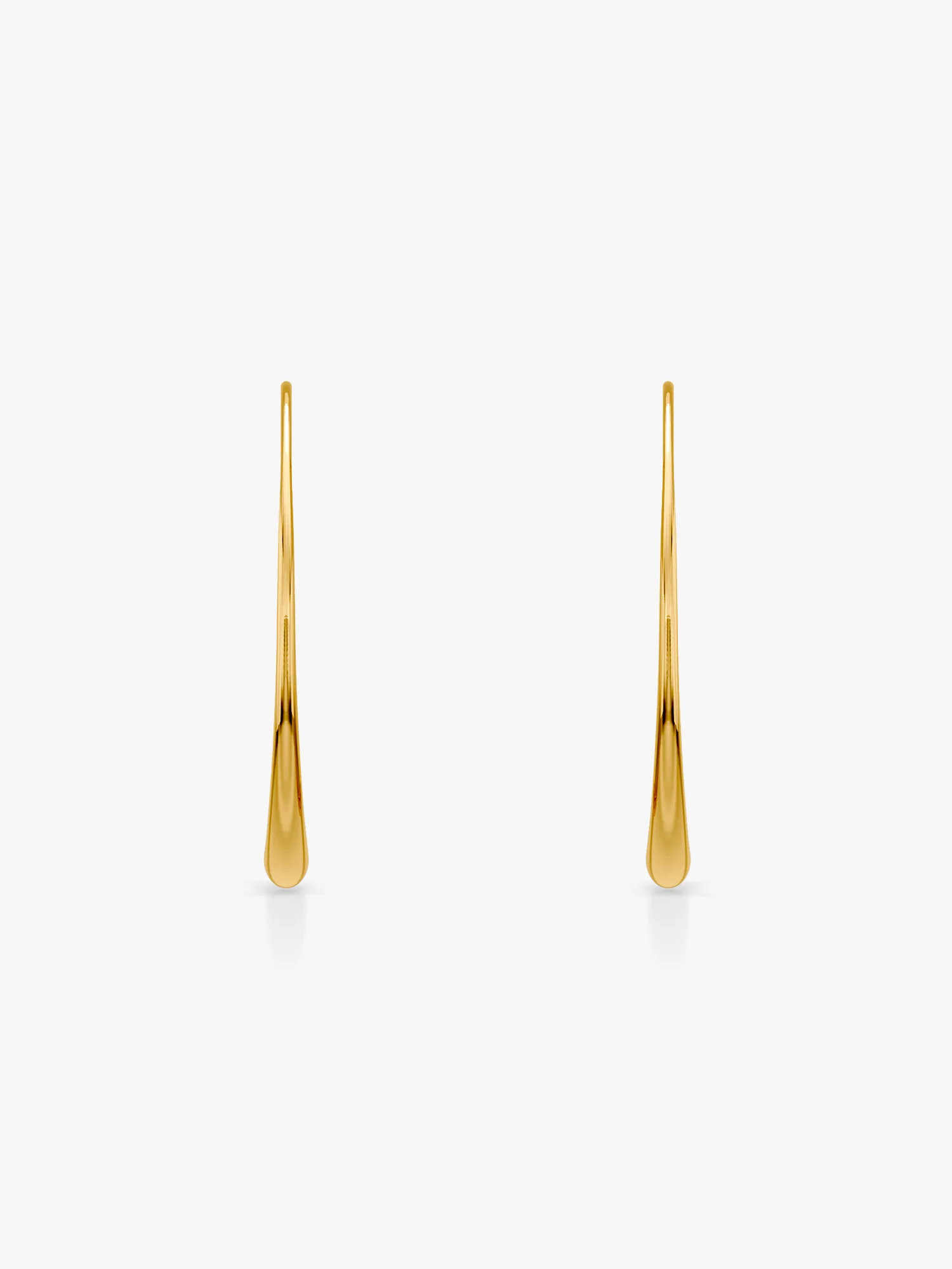 Gold Plated Lite Hoop Earrings - Image 4