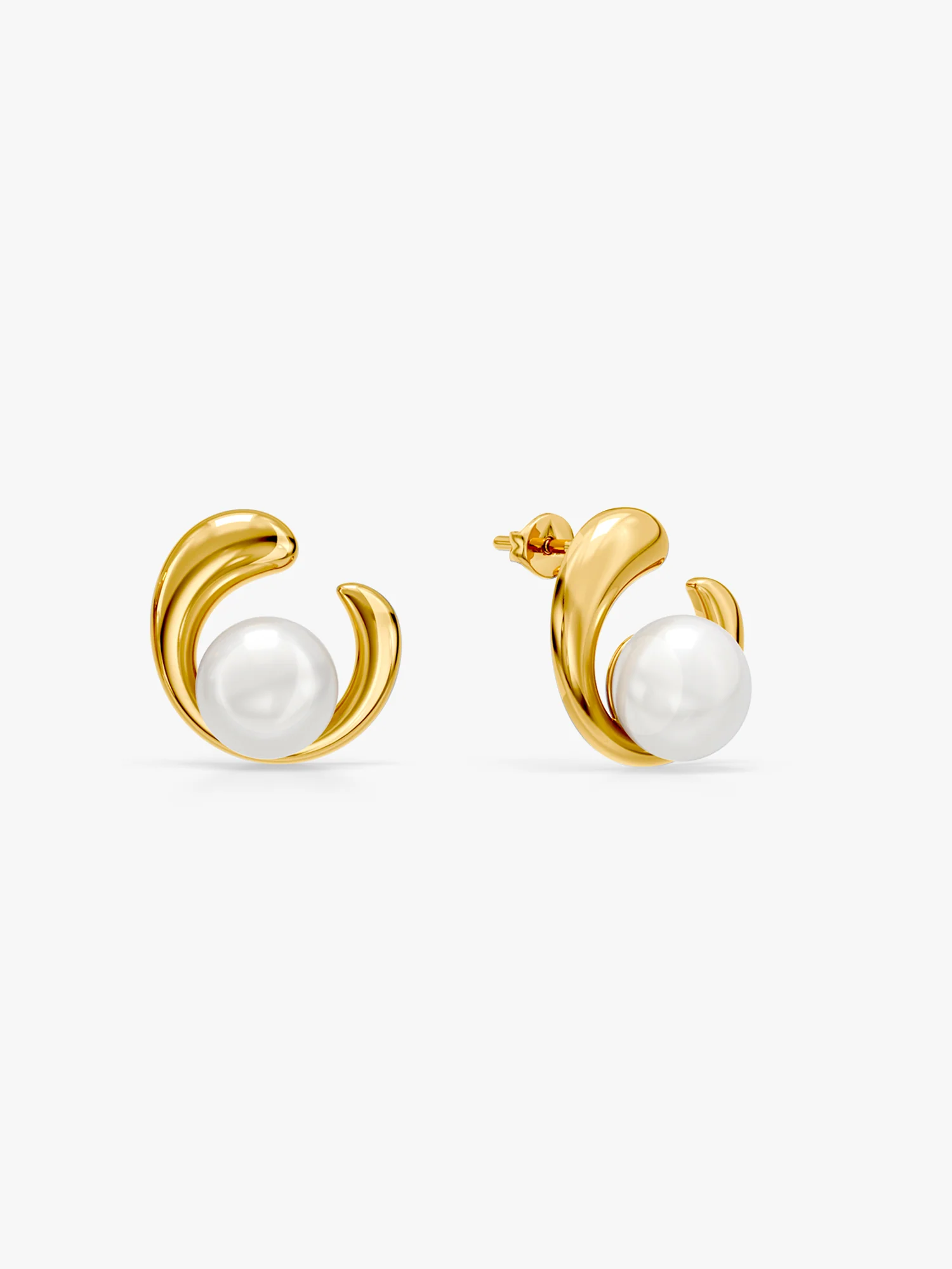 Gold Plated Moon Mood Earrings - Image 4
